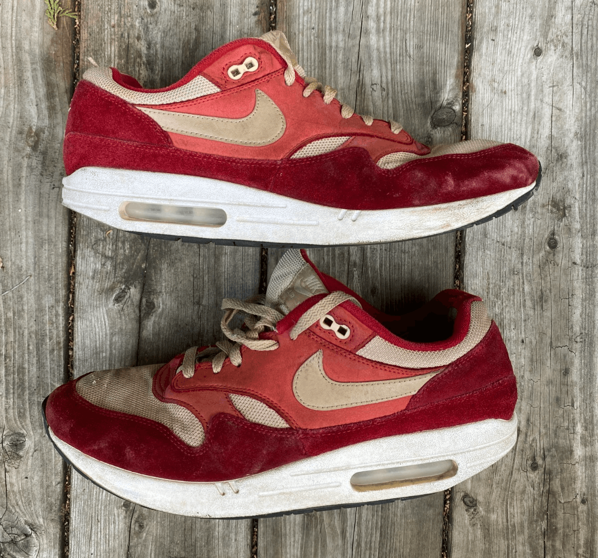 Nike Nike Air Max 1 'Red' Curry - Red/Mushroom-Rush Red - 908366 Size US 12 / EU 45 - 1 Thumbnail