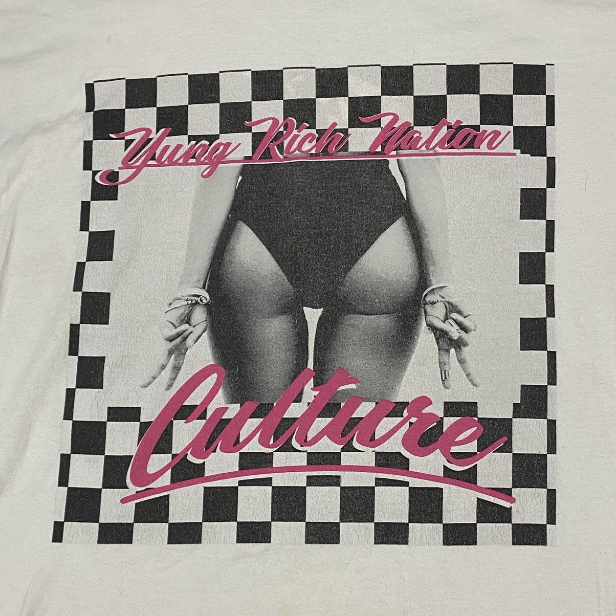 Vintage Yung rich nation culture sexy tee streetwear Size US XXL / EU 58 / 5 - 2 Thumbnail