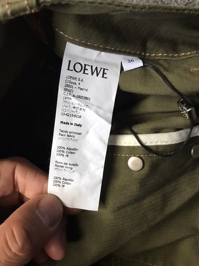 Loewe LOEWE Military green pocket patchwork work pants Size 24" / US 00 / IT 34 - 4 Thumbnail