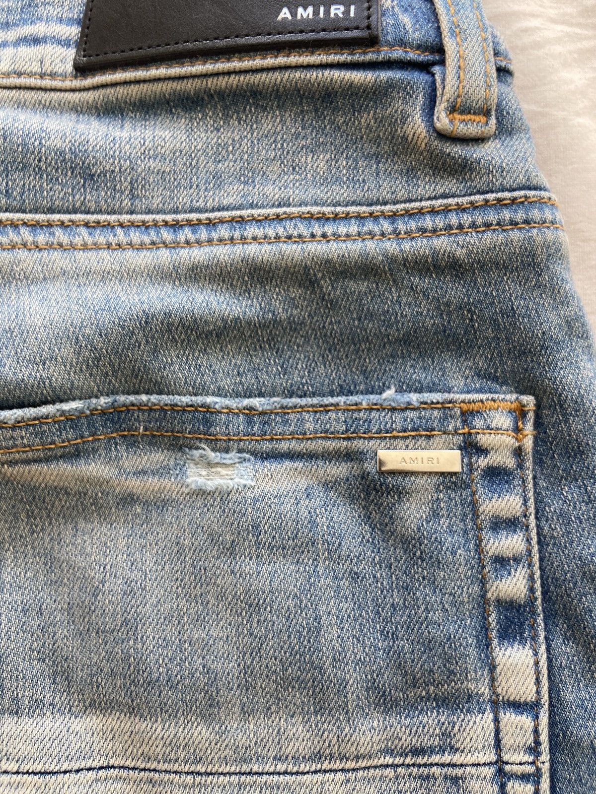 Amiri AMIRI Black Patch- 222 PXMD001: MX1 Size US 32 / EU 48 - 8 Thumbnail