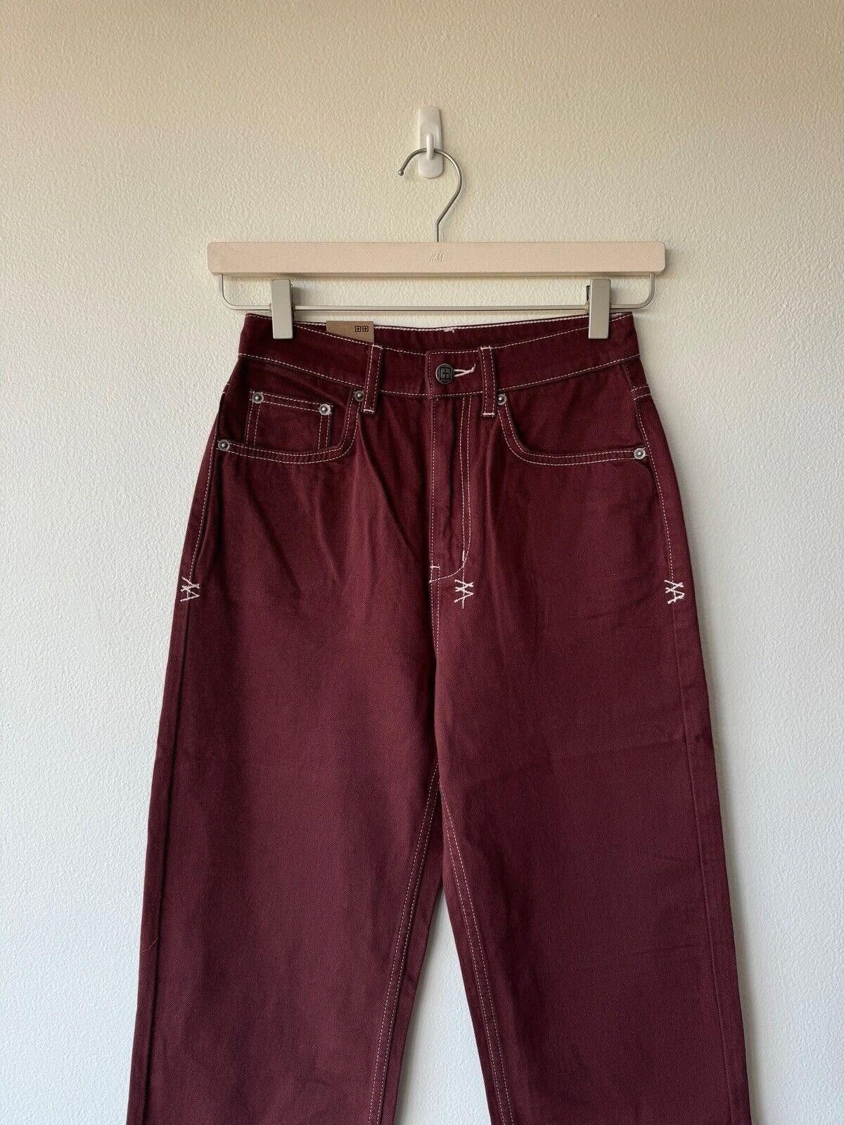 Ksubi new Ksubi womens denim jean playback burgundy red xs 24 6 Size 24" / US 00 / IT 34 - 2 Thumbnail