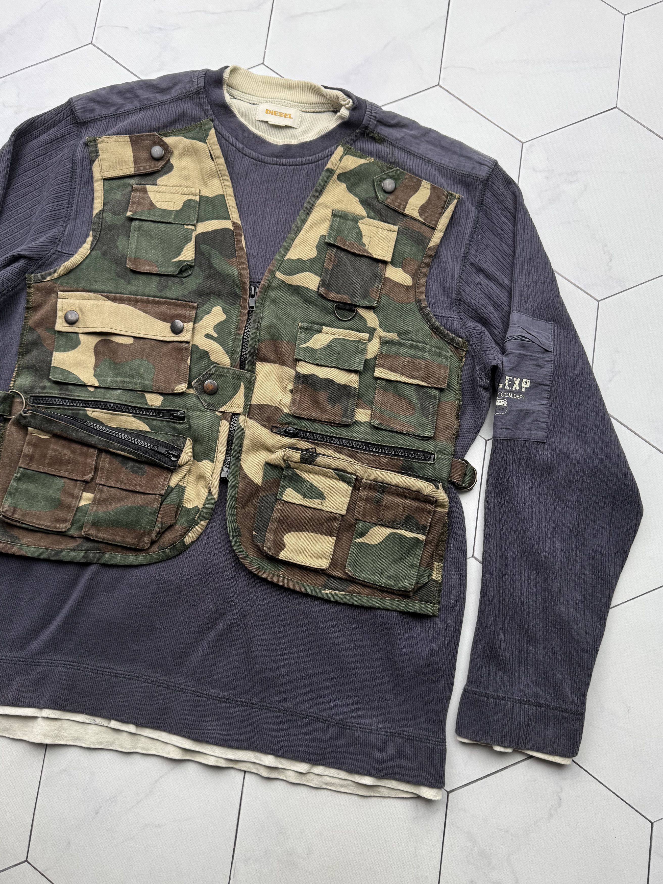 Diesel Diesel Vintage Custom/Handmade Sweater (B227) Size US M / EU 48-50 / 2 - 3 Thumbnail