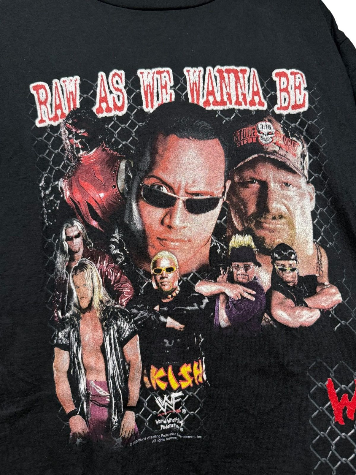 WWF Vintage 2000 WWF Raw As We Wanna Be The Rock, Stone Cold Tee Size US L / EU 52-54 / 3 - 2 Thumbnail