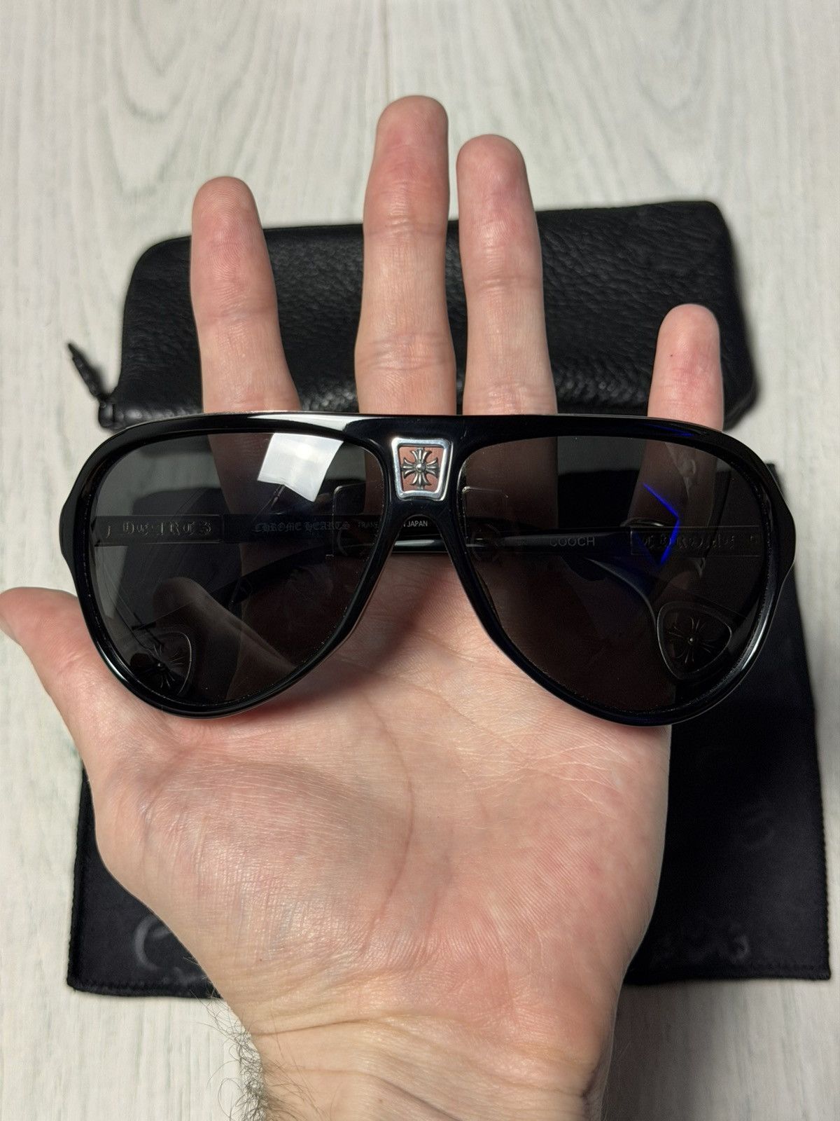 Chrome Hearts Chrome Hearts “Cooch” Cross Sunglasses Size ONE SIZE - 1 Thumbnail