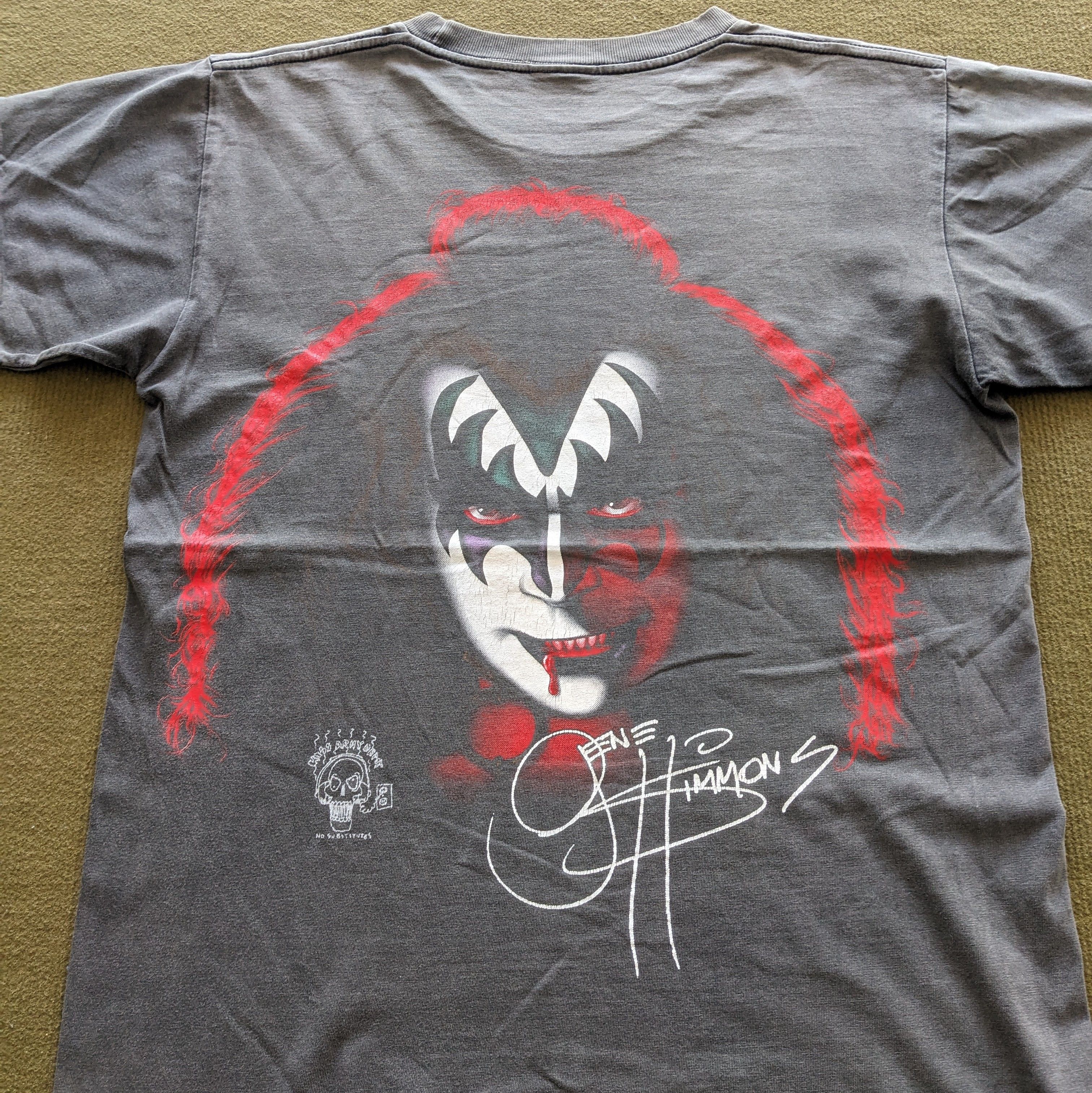 Band Tees Vintage 90's KISS GENE SIMMONS Band T-shirt Size US M / EU 48-50 / 2 - 4 Thumbnail