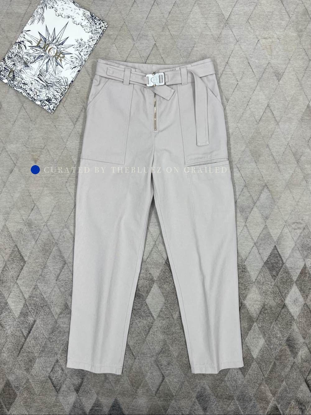 Dior Stylish Gray Buckle Casual Pants Size 34 Size US 34 / EU 50 - 1 Thumbnail
