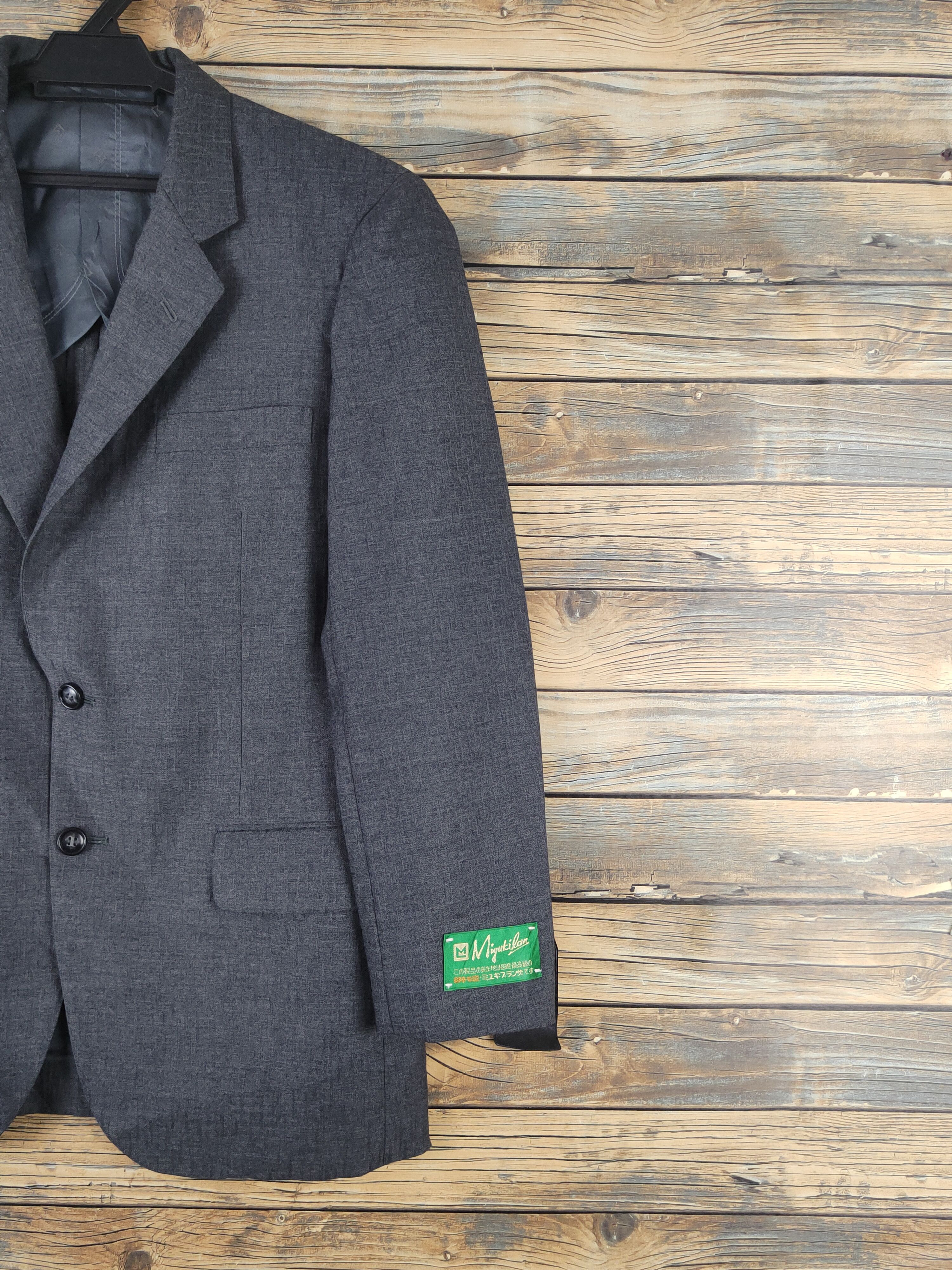 Vintage Luxury Vintage 🔥Miyukilan Dark Gray Blazers Size US M / EU 48-50 / 2 - 5 Thumbnail