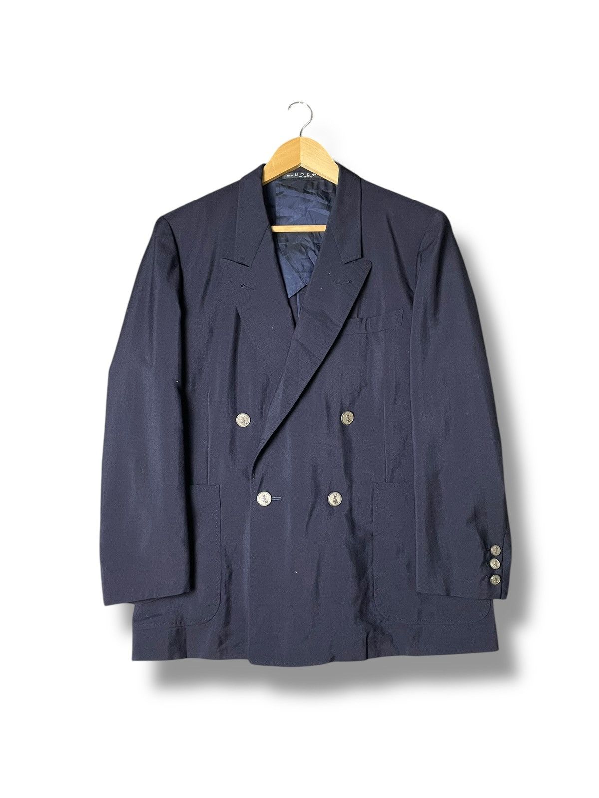 Designer × Yves Saint Laurent Yves Saint Laurent Double Breasted Blazer (55) Size US S / EU 44-46 / 1 - 1 Thumbnail