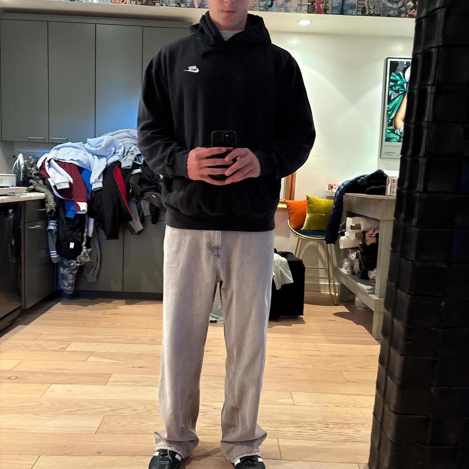 Nike Classic black Nike hoodie Size US M / EU 48-50 / 2 - 1 Thumbnail
