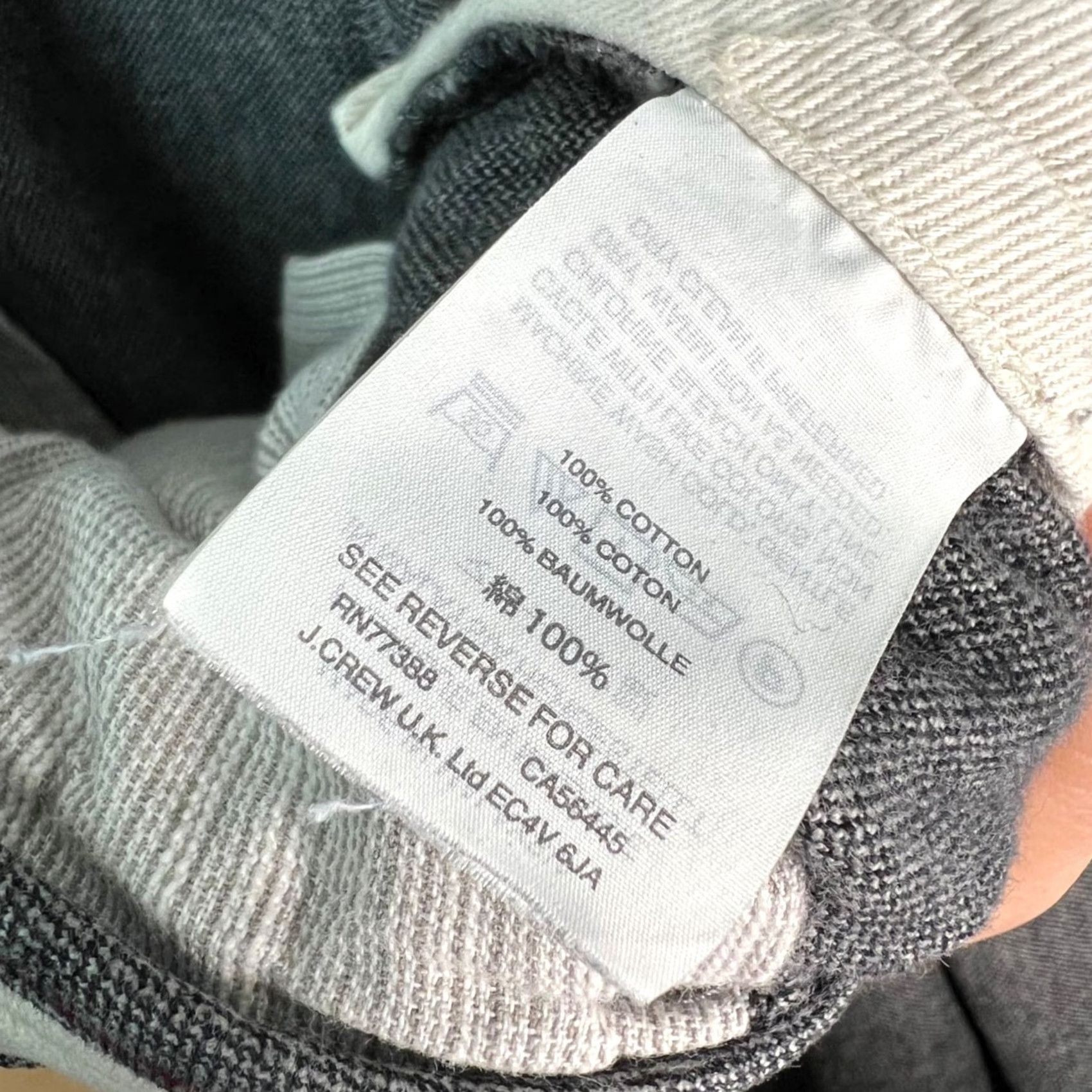 J.Crew J. Crew Mens 34x29 Heather Gray Cotton Pants Relaxed Fit Casual Trousers Size US 34 / EU 50 - 5 Thumbnail