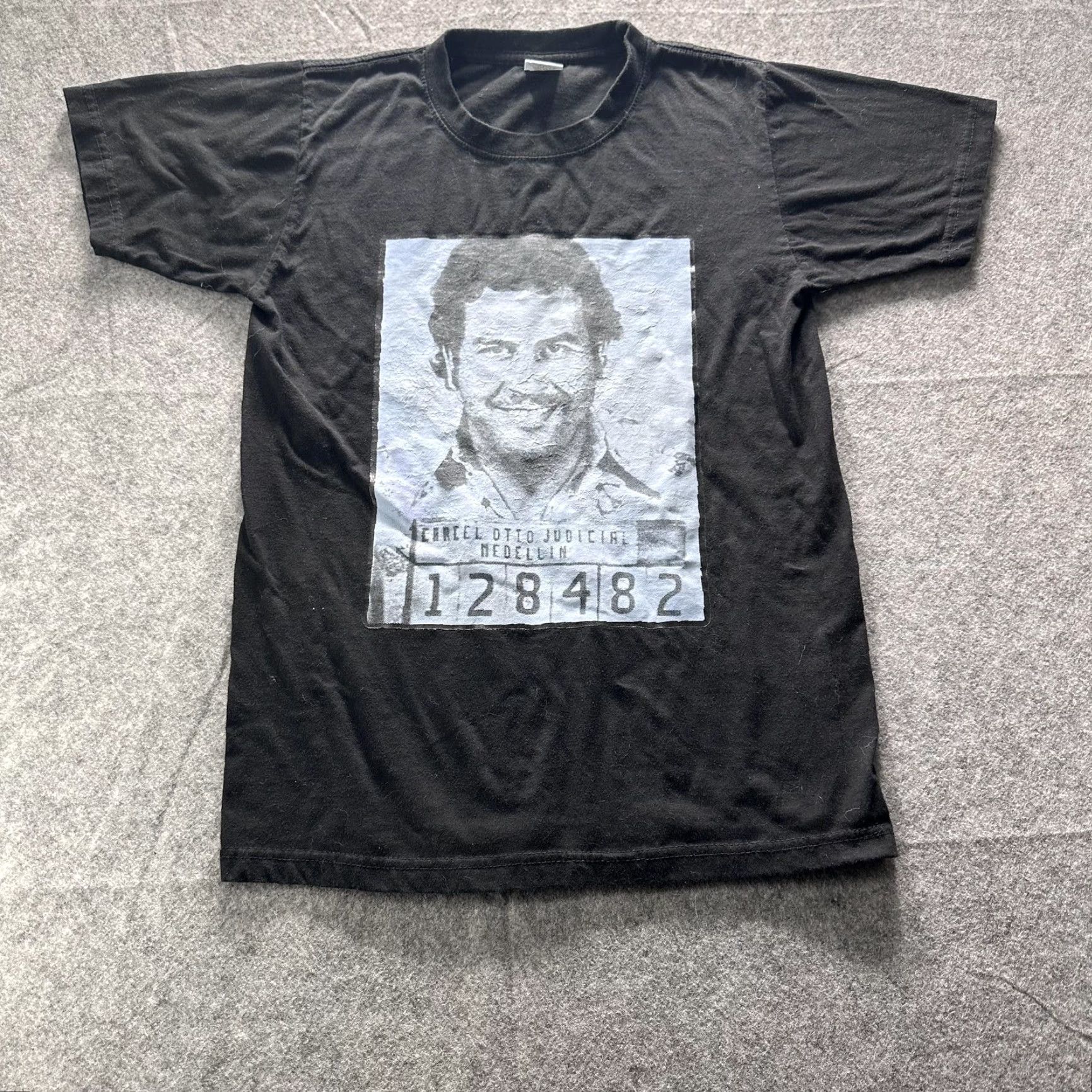 Vintage Jon Lauren Cartel Shirt Mens M Black Mugshot Photo Graphic Tee Streetwear Size US M / EU 48-50 / 2 - 2 Thumbnail