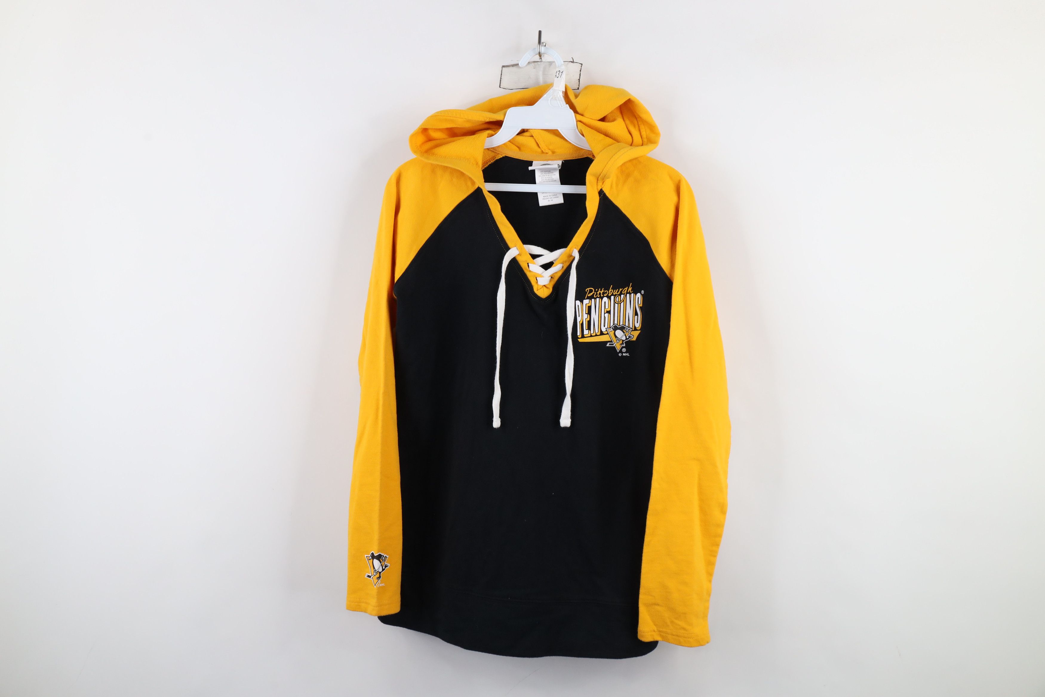 Vintage Vintage NHL Spell Pittsburgh Penguins Hockey Jersey Hoodie Size M / US 6-8 / IT 42-44 - 1 Thumbnail