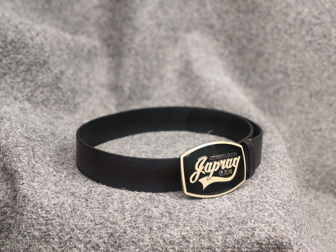 Japanese Brand Japrag Vintage Y2K Style Black synthetic leather Belt LGB Size ONE SIZE - 2 Thumbnail