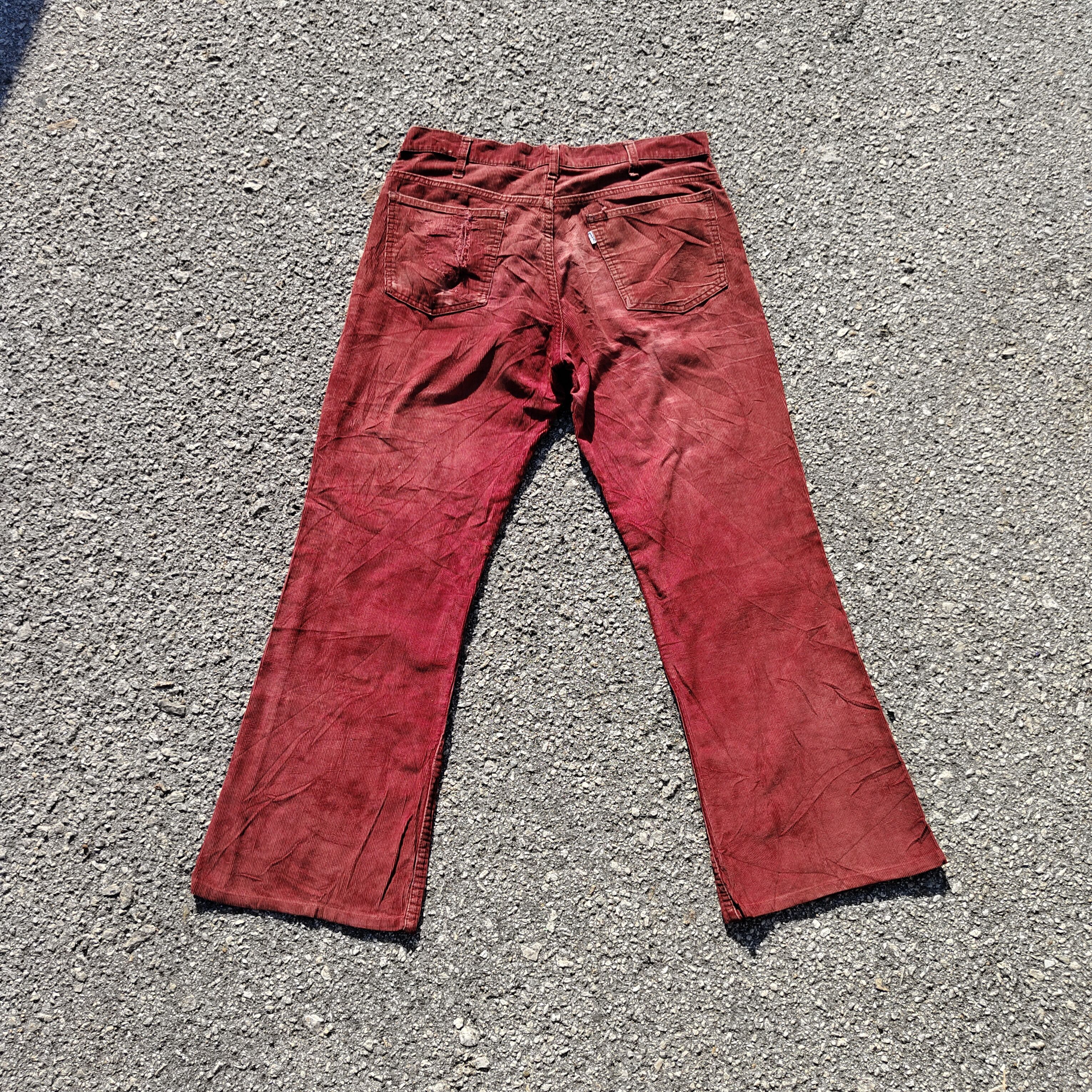 Levi's Rare Vintage 70s Levi's Big E Corduroy Flare Boot Cut Pant Size US 32 / EU 48 - 2 Thumbnail