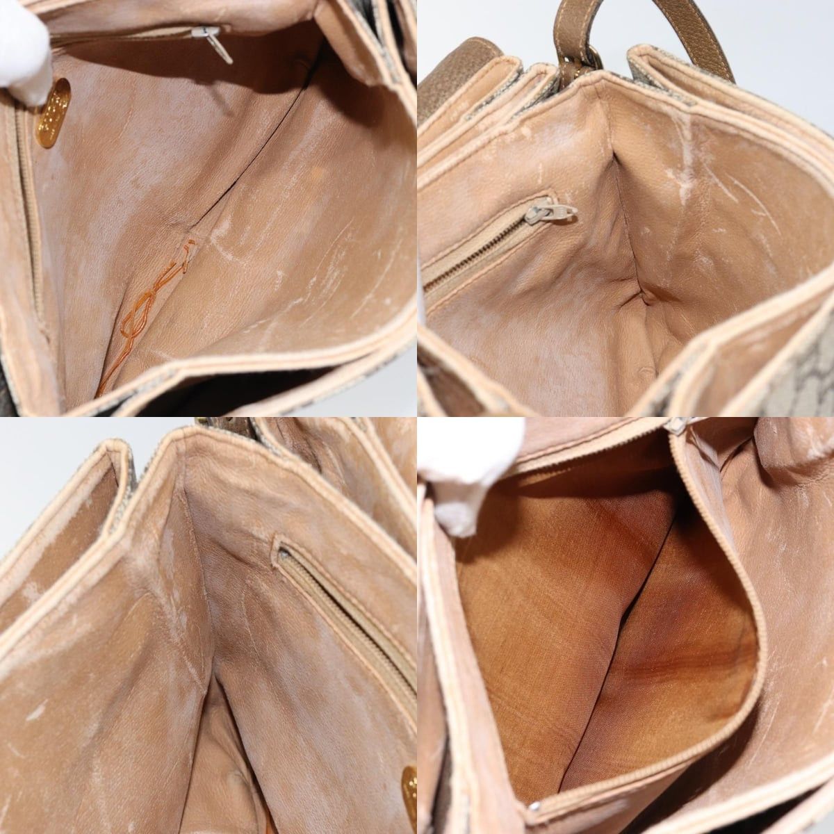 Gucci GUCCI GG Plus Canvas Shoulder Bag Pvc Leather Beige Size ONE SIZE - 12 Thumbnail