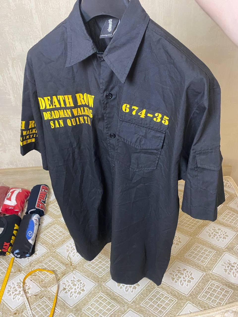 Death Row Records 🔥 Death Row Records Deadman Walking Button Up Shirt Movie Size US XL / EU 56 / 4 - 12 Thumbnail