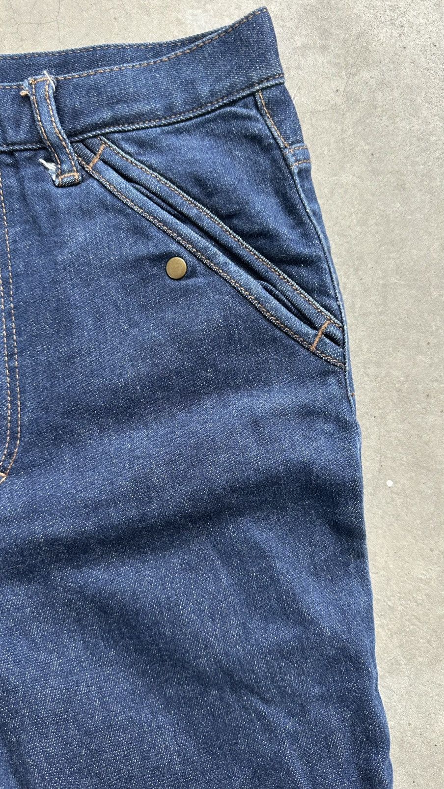 Ne-Net VINYAGE NE-NET ISSEY MIYAKE BLUE STRAIGHT JEANS Size US 28 / EU 44 - 5 Thumbnail