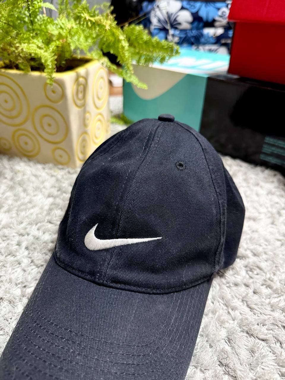 Nike 90s Nike Vintage Retro Big Swoosh Logo Washed Hat Cap Rare Size ONE SIZE - 3 Thumbnail