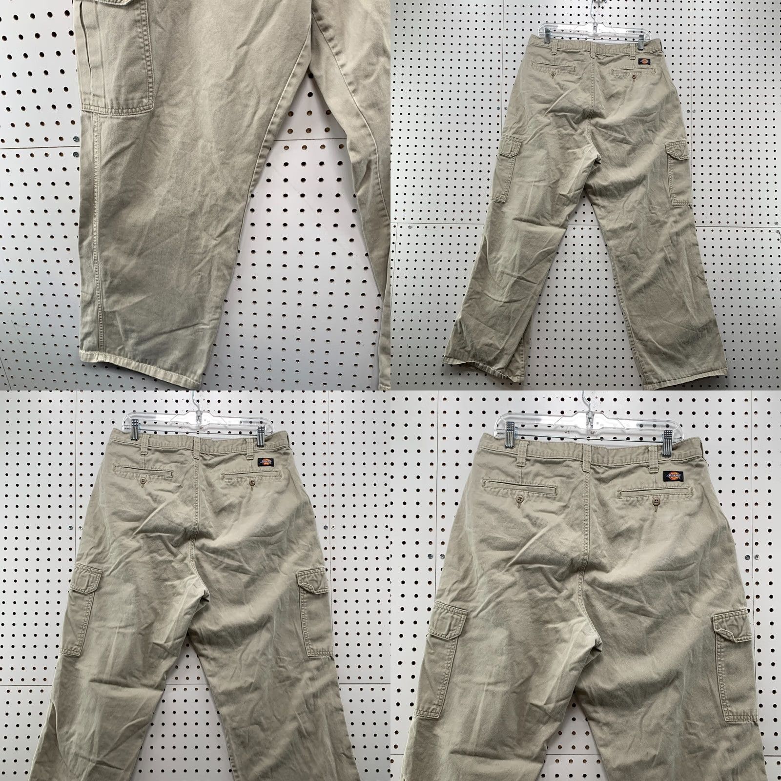 Dickies Vintage Dixie’s Pants Cargo Relaxed Beige Skateboard Size Fits 35x30 Mens Size US 35 - 8 Thumbnail
