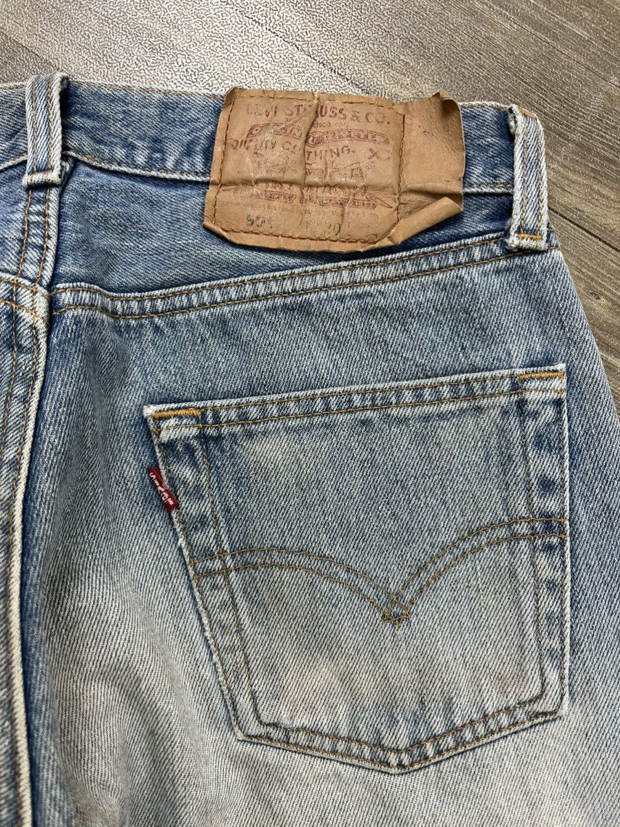 Levi's Vintage Clothing 🇺🇸1990s Vintage Levis 501 LVC 30x34 Light Blue Straight Jeans Size US 30 / EU 46 - 18 Thumbnail