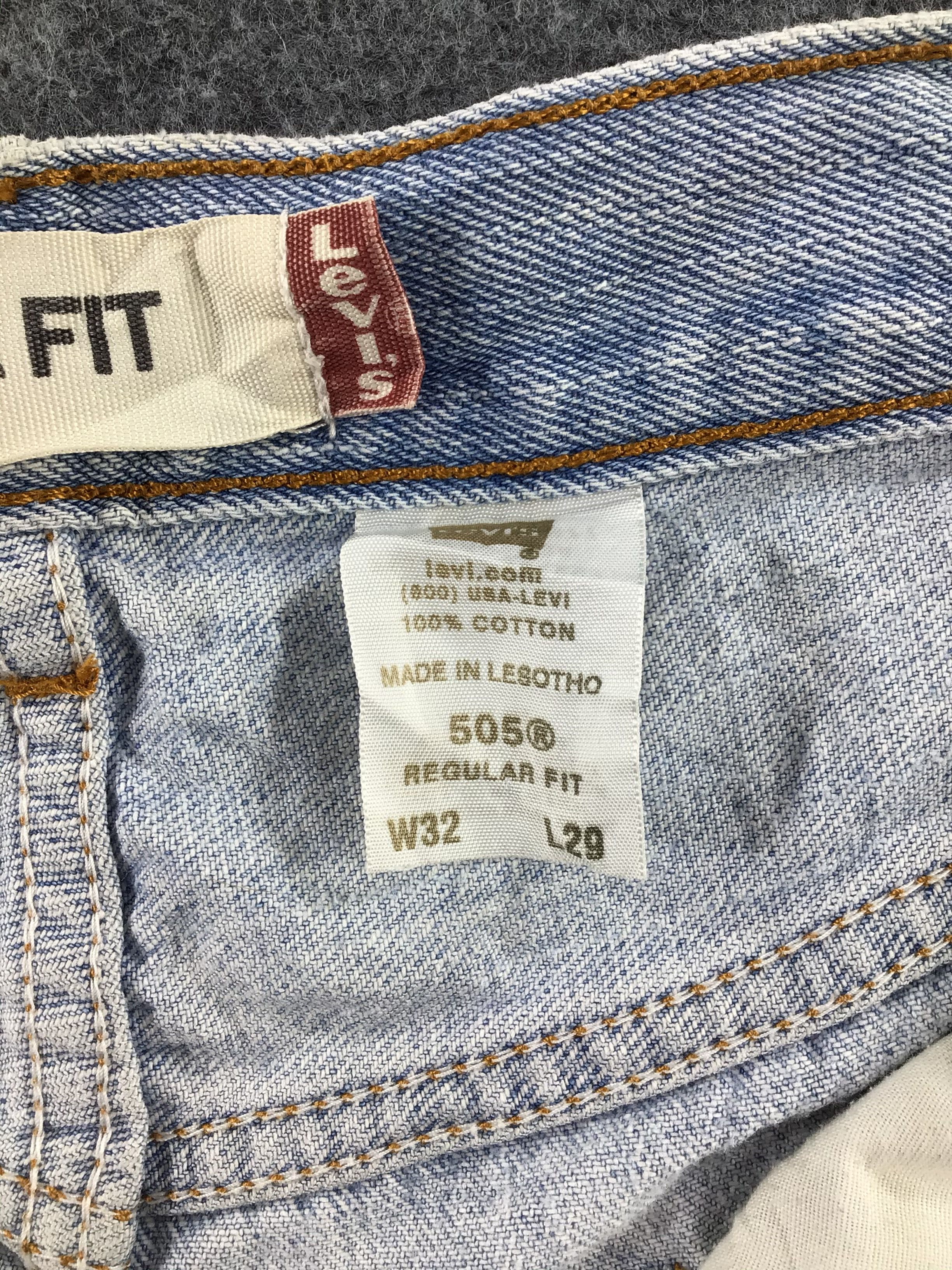 Levi's Vintage Levis 505 Jeans Regular Fit Denim KJ167 Size US 32 / EU 48 - 9 Thumbnail