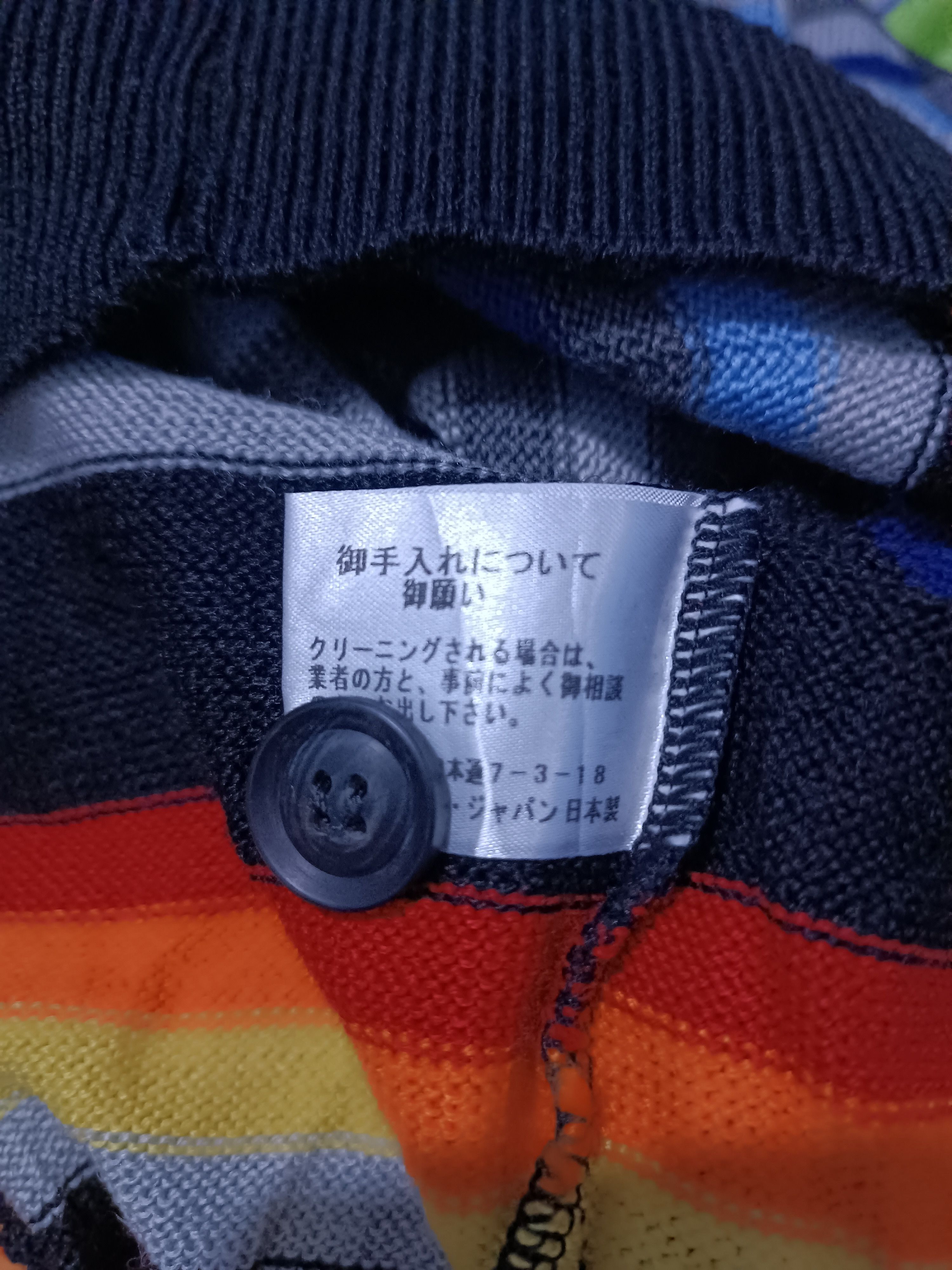 Japanese Brand Vintage Pagelo Rainbow Striped V Neck Knit Sweater Golf Size US M / EU 48-50 / 2 - 5 Thumbnail