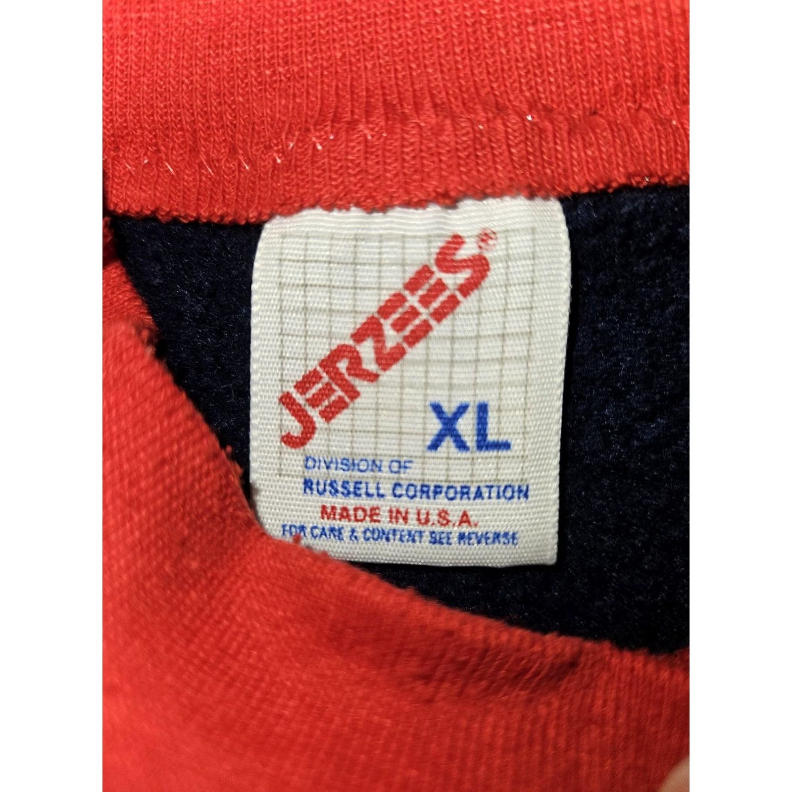Jerzees VINTAGE Jerzees Sweatshirt Women's XL Blue Ugly Christmas Patchwork Made USA 90s Size XL / US 12-14 / IT 48-50 - 2 Thumbnail