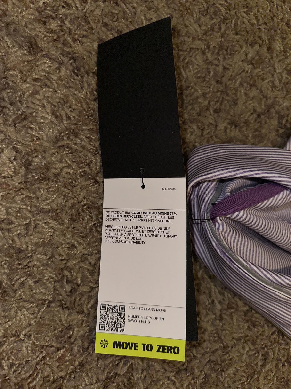 Nike Nike Dri-FIT Player Plum/White Striped Golf Polo Shirt Size US XXL / EU 58 / 5 - 10 Thumbnail
