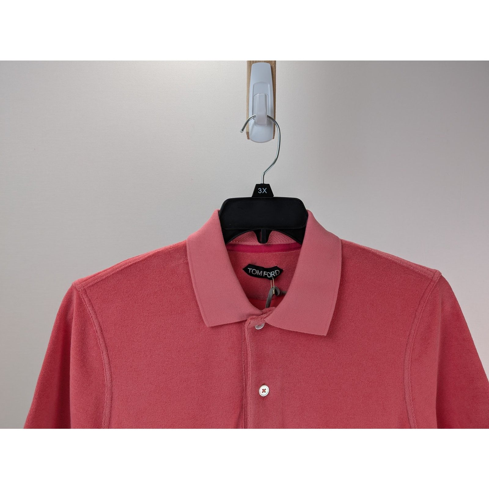 Tom Ford o1rshd1 Cut And Sewn Polo in Pink Size US M / EU 48-50 / 2 - 2 Thumbnail