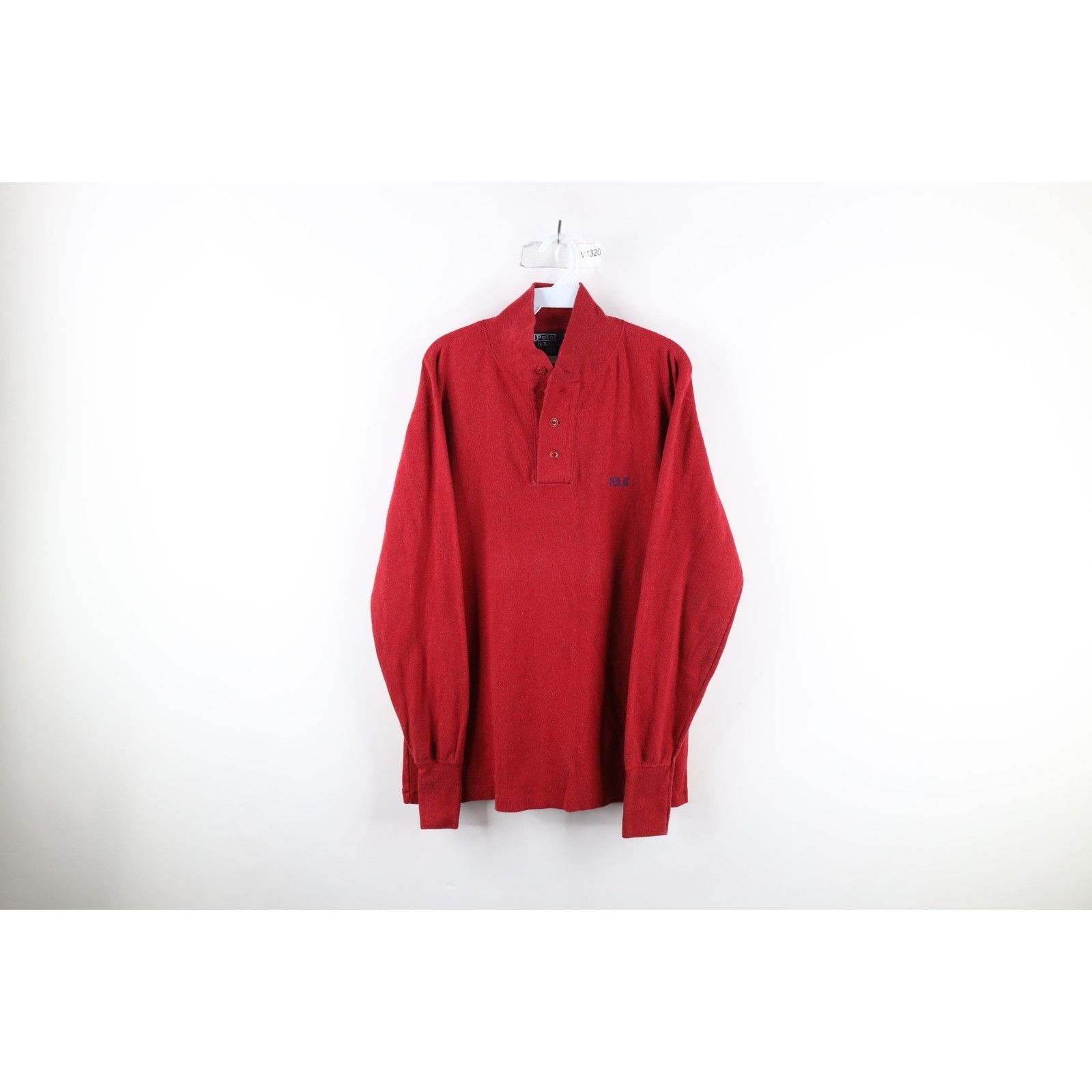 Polo Ralph Lauren Vintage 90s Ralph Lauren Block Letter Wool Knit Sweater Size US M / EU 48-50 / 2 - 1 Thumbnail