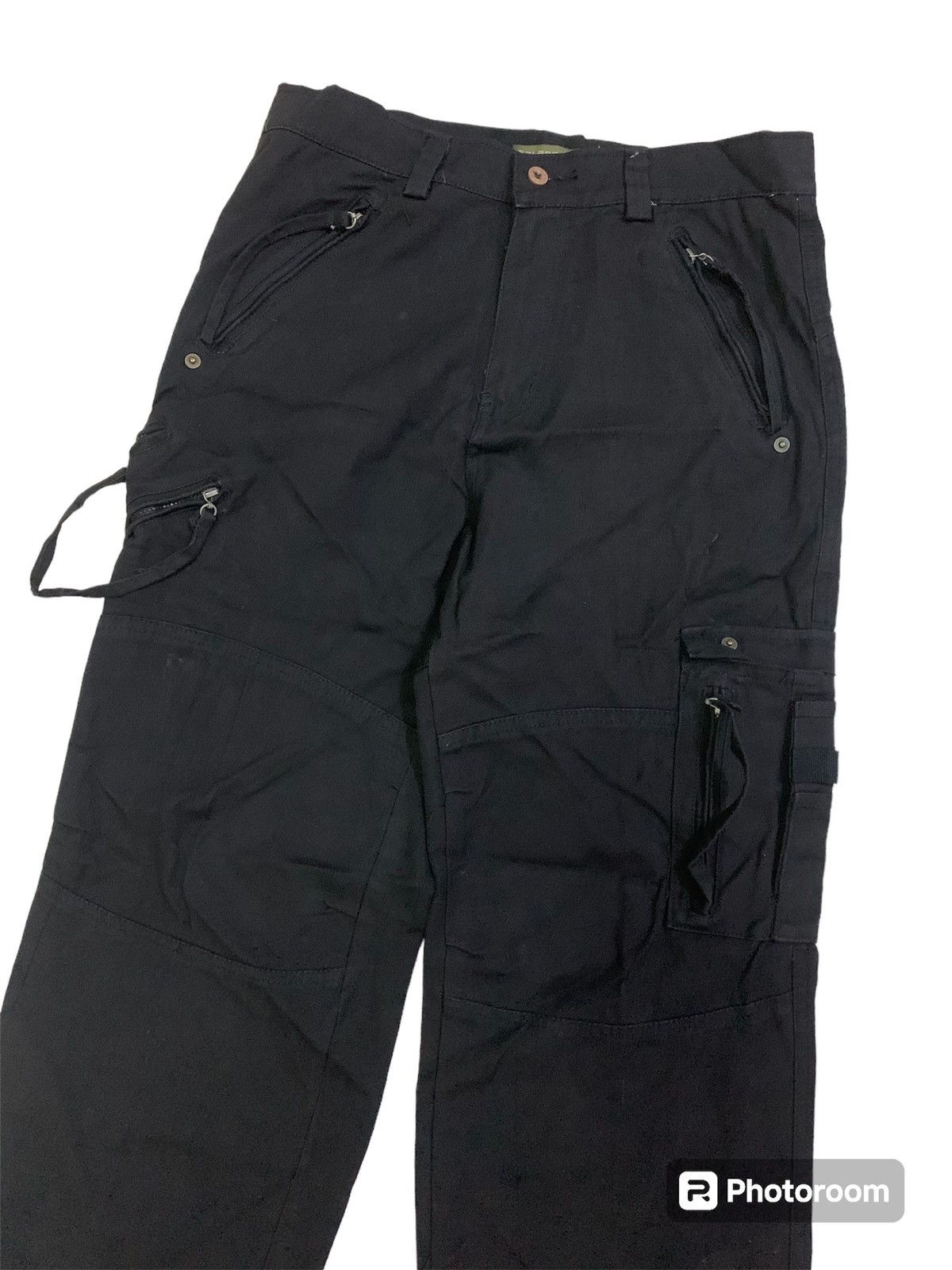 Japanese Brand Japanese Szhoulang Cargo Black Cargo Size US 29 - 2 Thumbnail