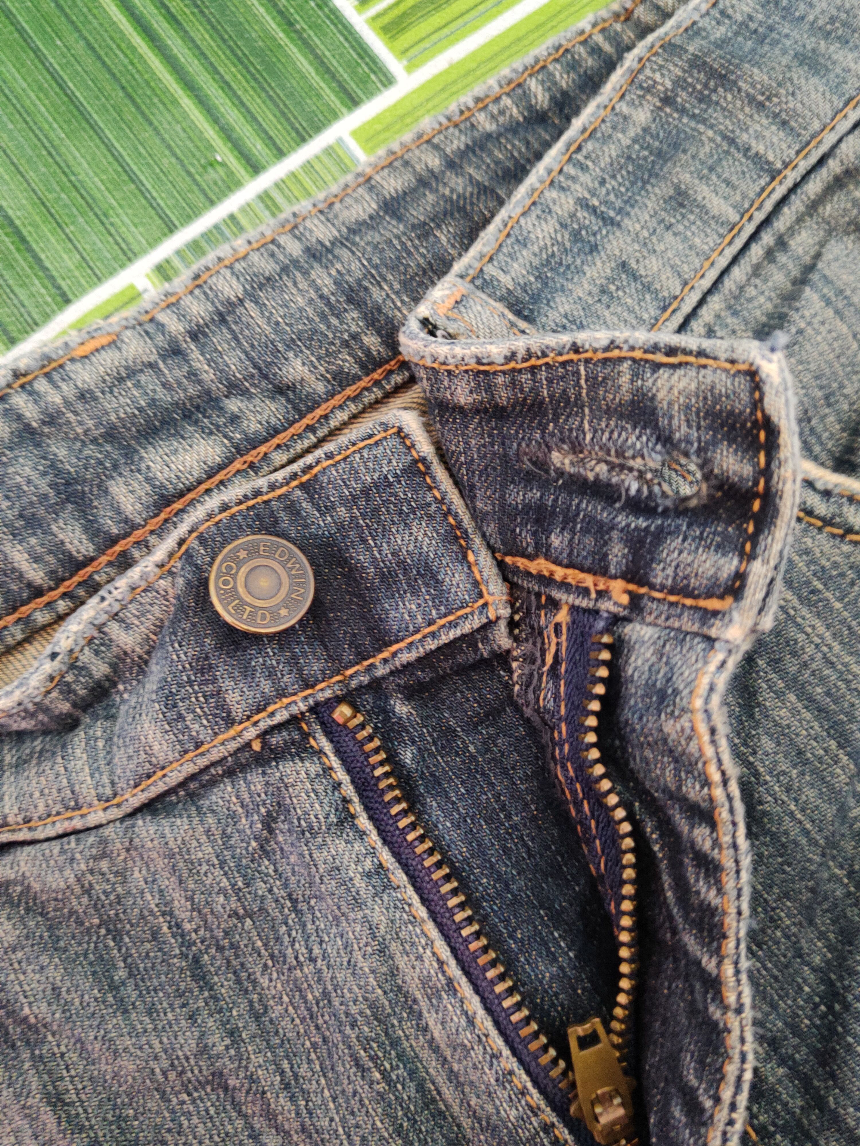 Edwin vintage Edwin Dark Blue Faded distressed Denim #S1605 Size US 30 / EU 46 - 13 Thumbnail
