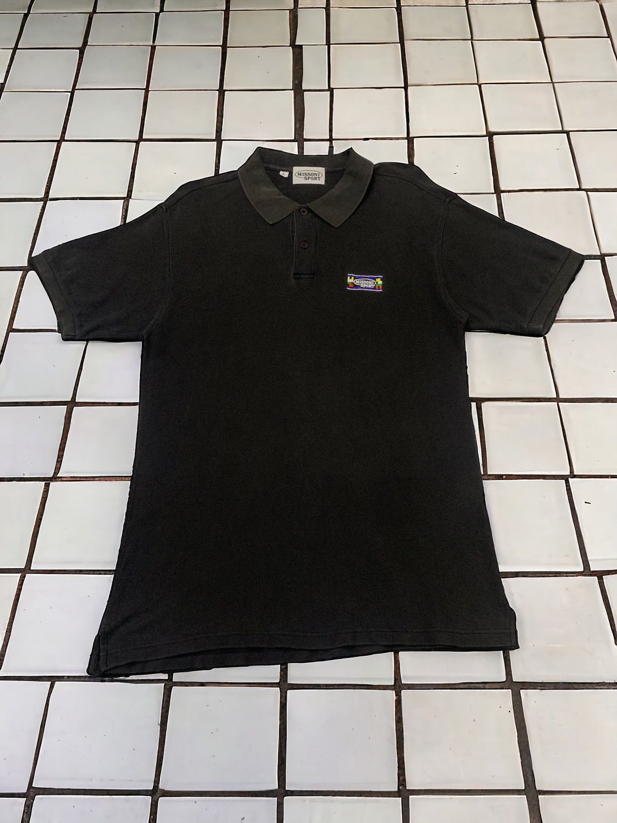 Missoni Faded Missoni Sport Embroidery Logo Polo Tee Size US L / EU 52-54 / 3 - 1 Thumbnail