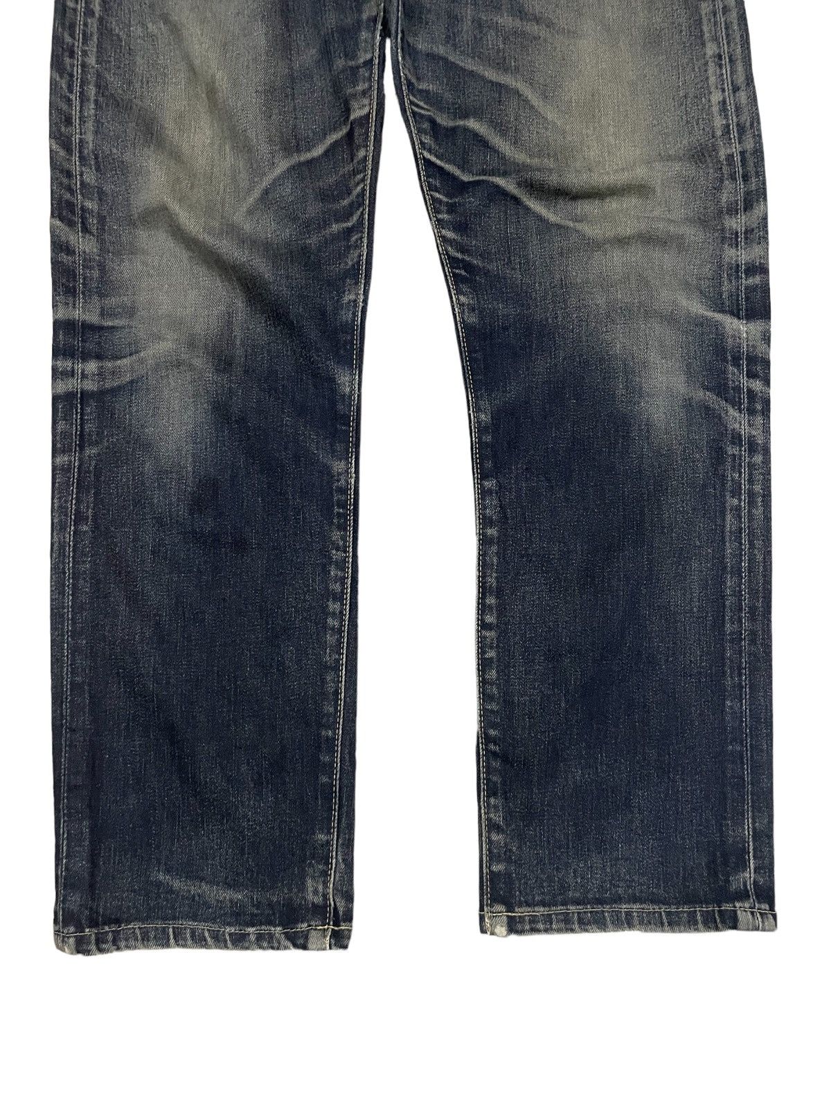 Levi's Vintage Levi’s 502 Stone Wash Straight Cut Ripped Jeans #273 Size US 33 - 4 Thumbnail