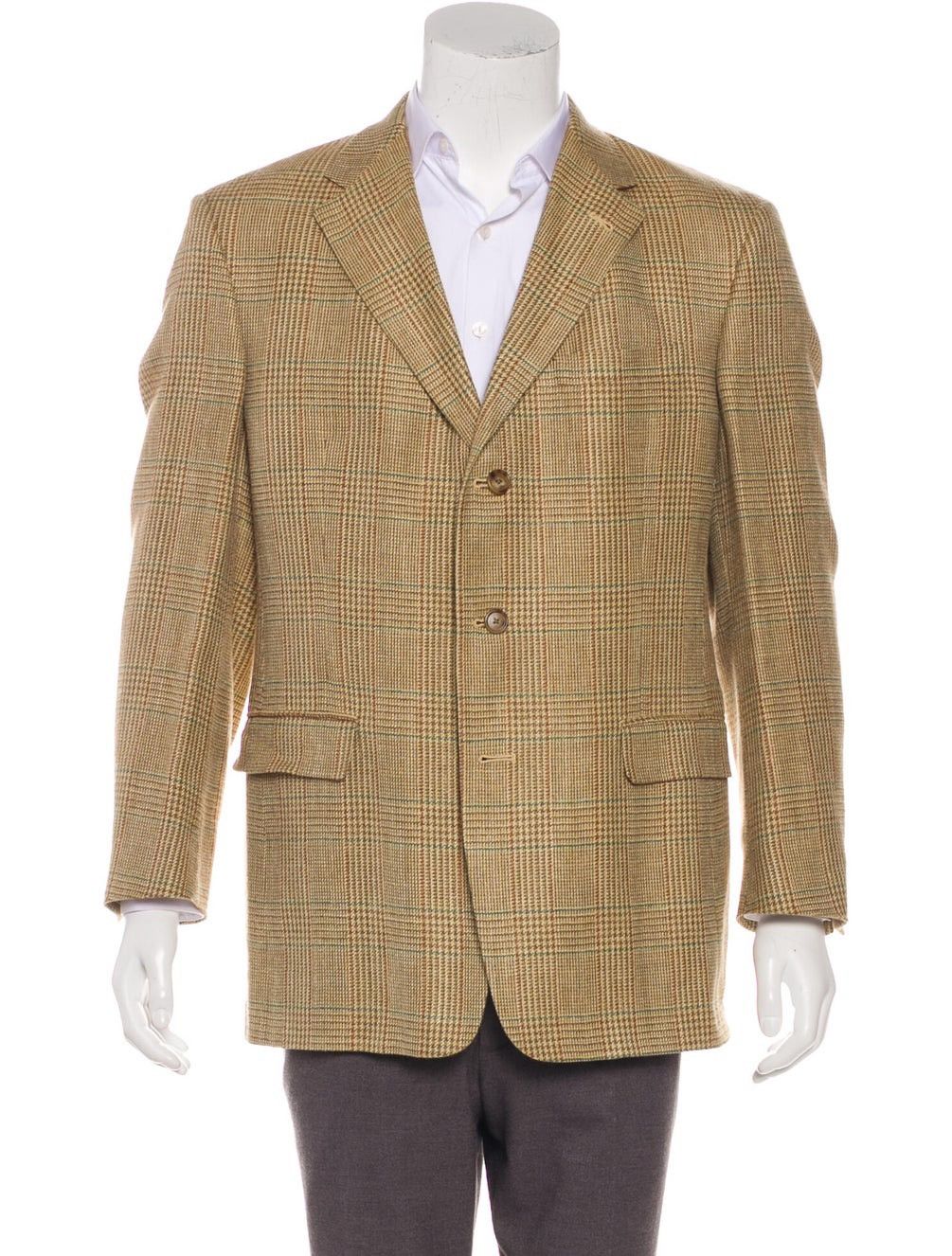 Burberry Burberry Plaid Notch-Lapel Blazer Size 40L - 1 Thumbnail