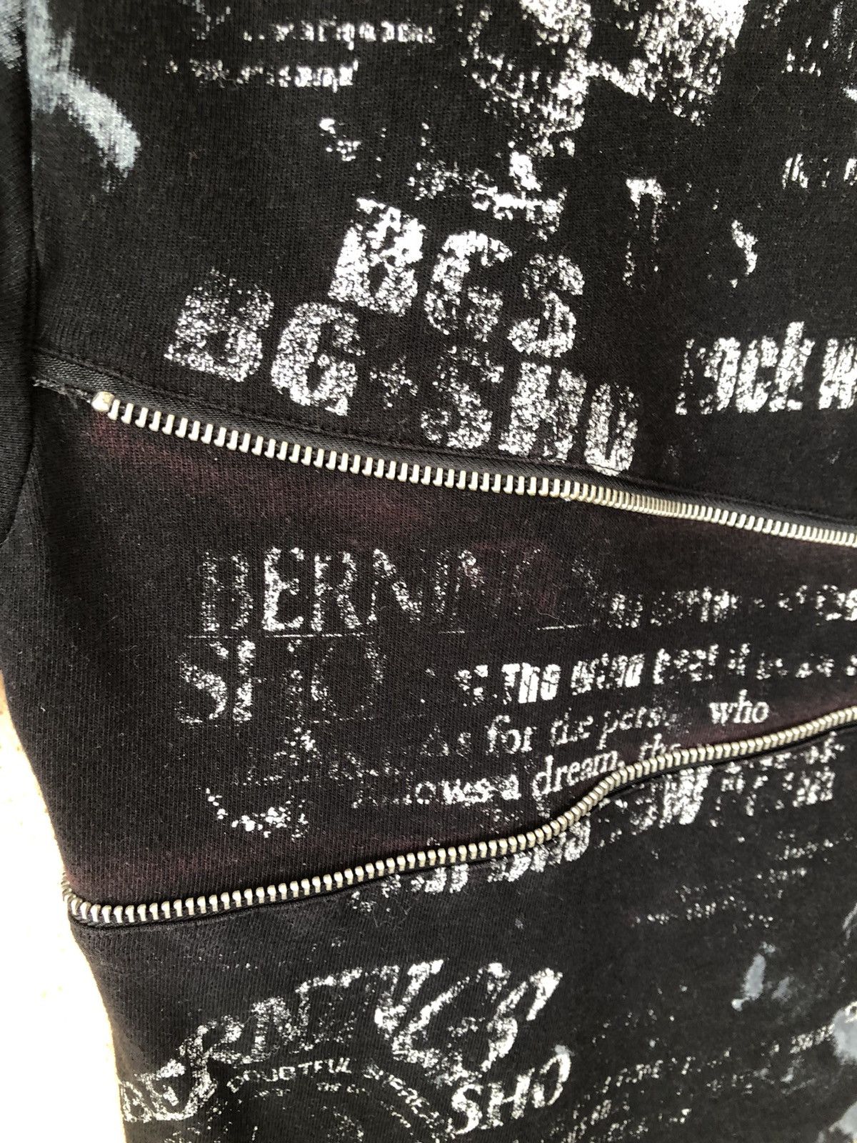 If Six Was Nine × Japanese Brand × Vintage Vintage Zipper PUNK GOTHIC Skull Design Tee Size US M / EU 48-50 / 2 - 12 Thumbnail