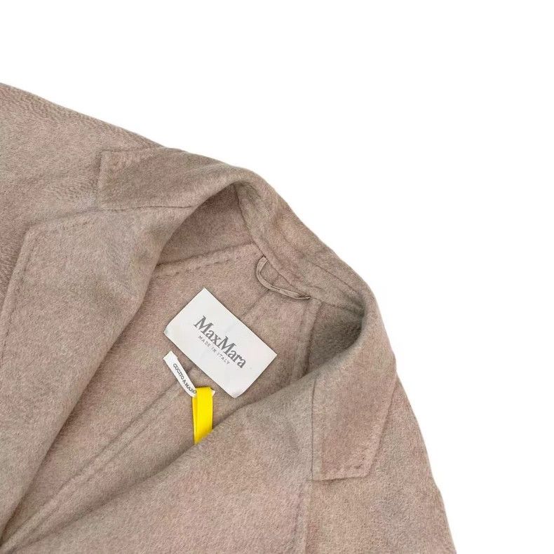 Max Mara Max Mara Cashmere labbro solid color cashmere coat with la Size S / US 4 / IT 40 - 4 Thumbnail
