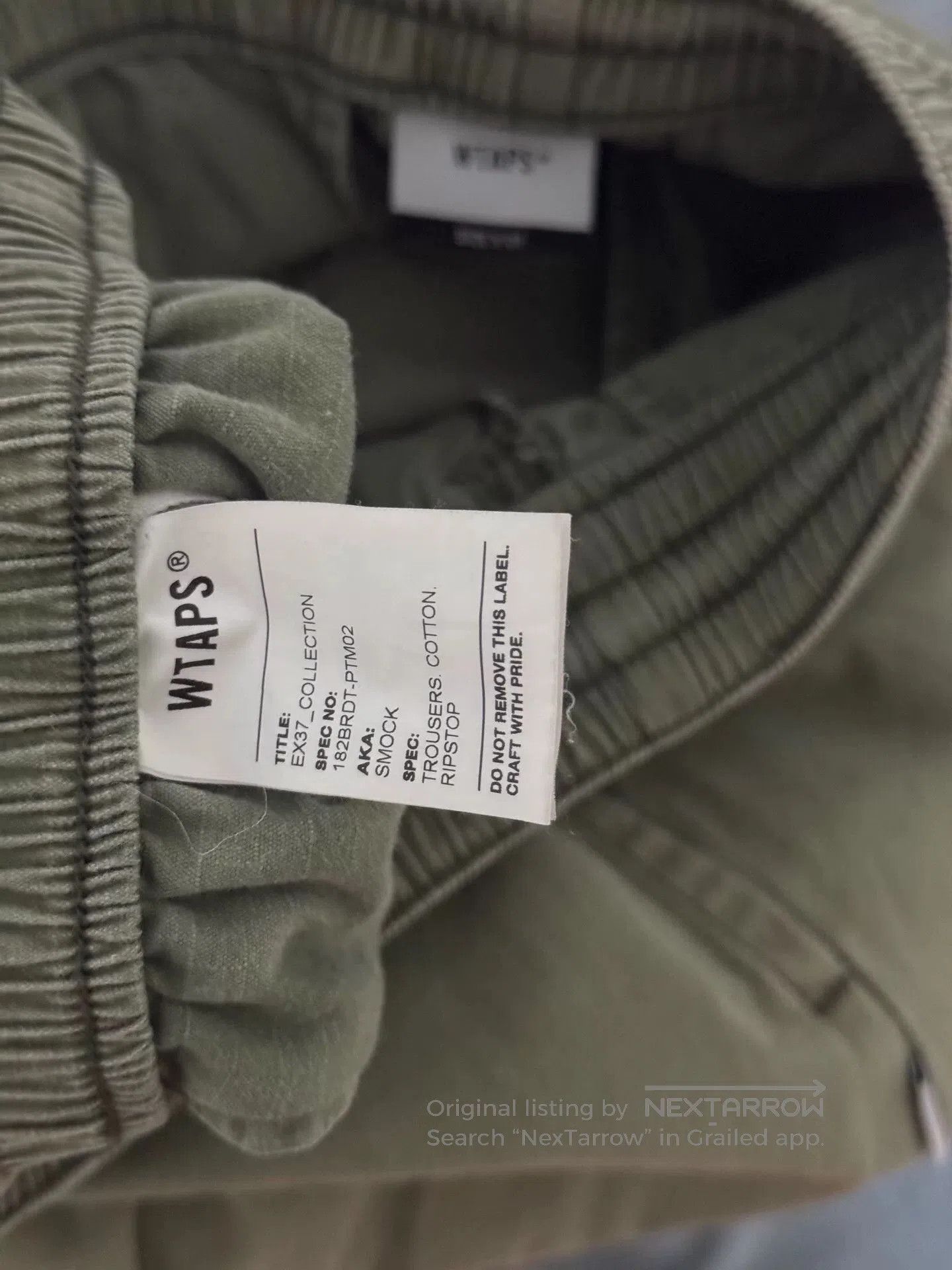 Wtaps wtaps 18aw smock cargo pants in green. Size US 34 / EU 50 - 7 Thumbnail