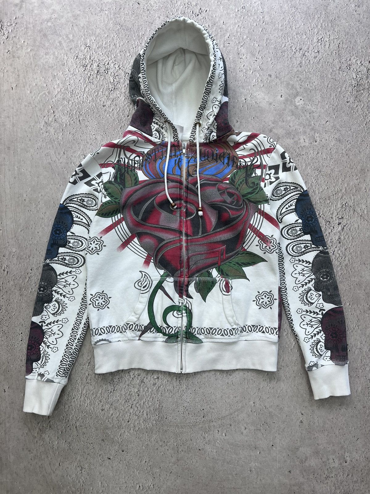 Christian Audigier × Ed Hardy × Vintage Vintage Ed Hardy by Christian Audigier Japanese Hoodie Size S / US 4 / IT 40 - 1 Thumbnail