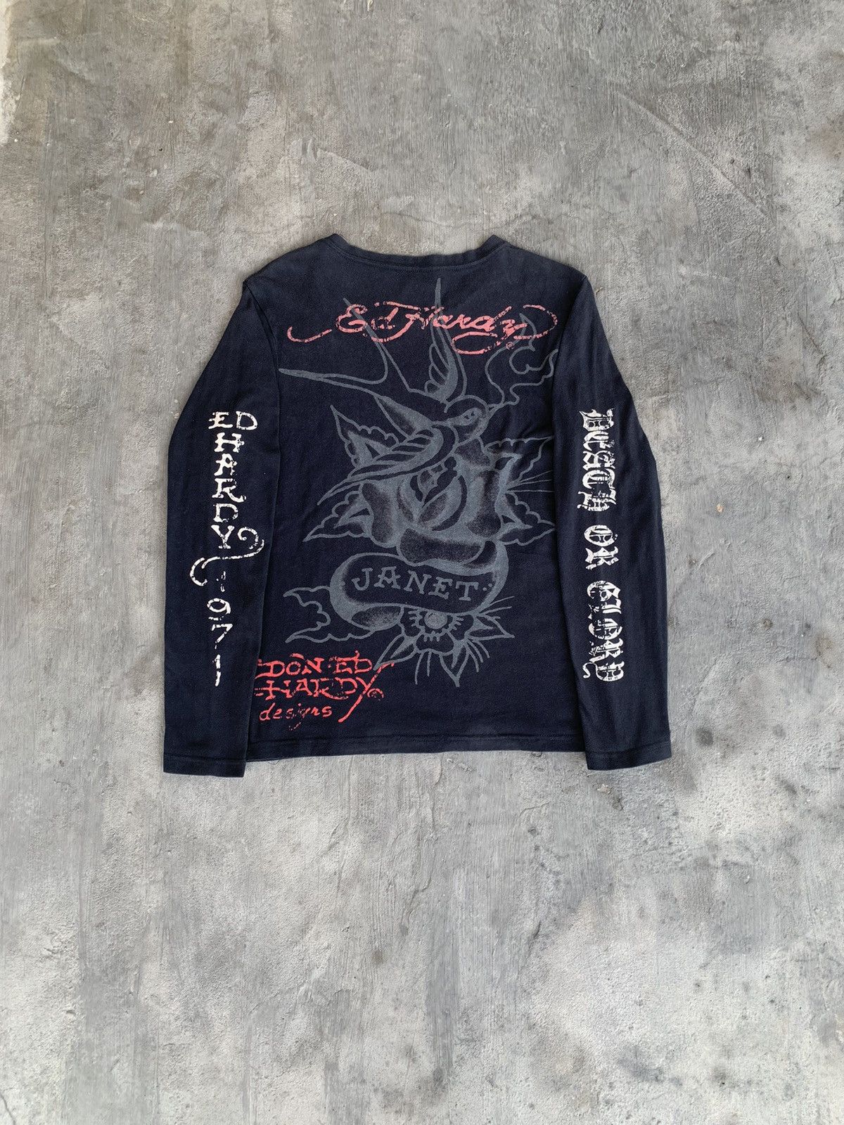 Ed Hardy Ed Hardy Janet Croos Long Sleeve Size S / US 4 / IT 40 - 5 Thumbnail