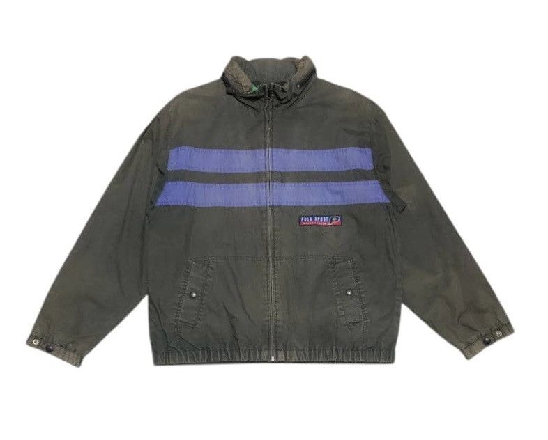 Polo Ralph Lauren Trashed Vintage Polo Sport Ralph Lauren Jacket Sun Faded Size US XL / EU 56 / 4 - 1 Thumbnail