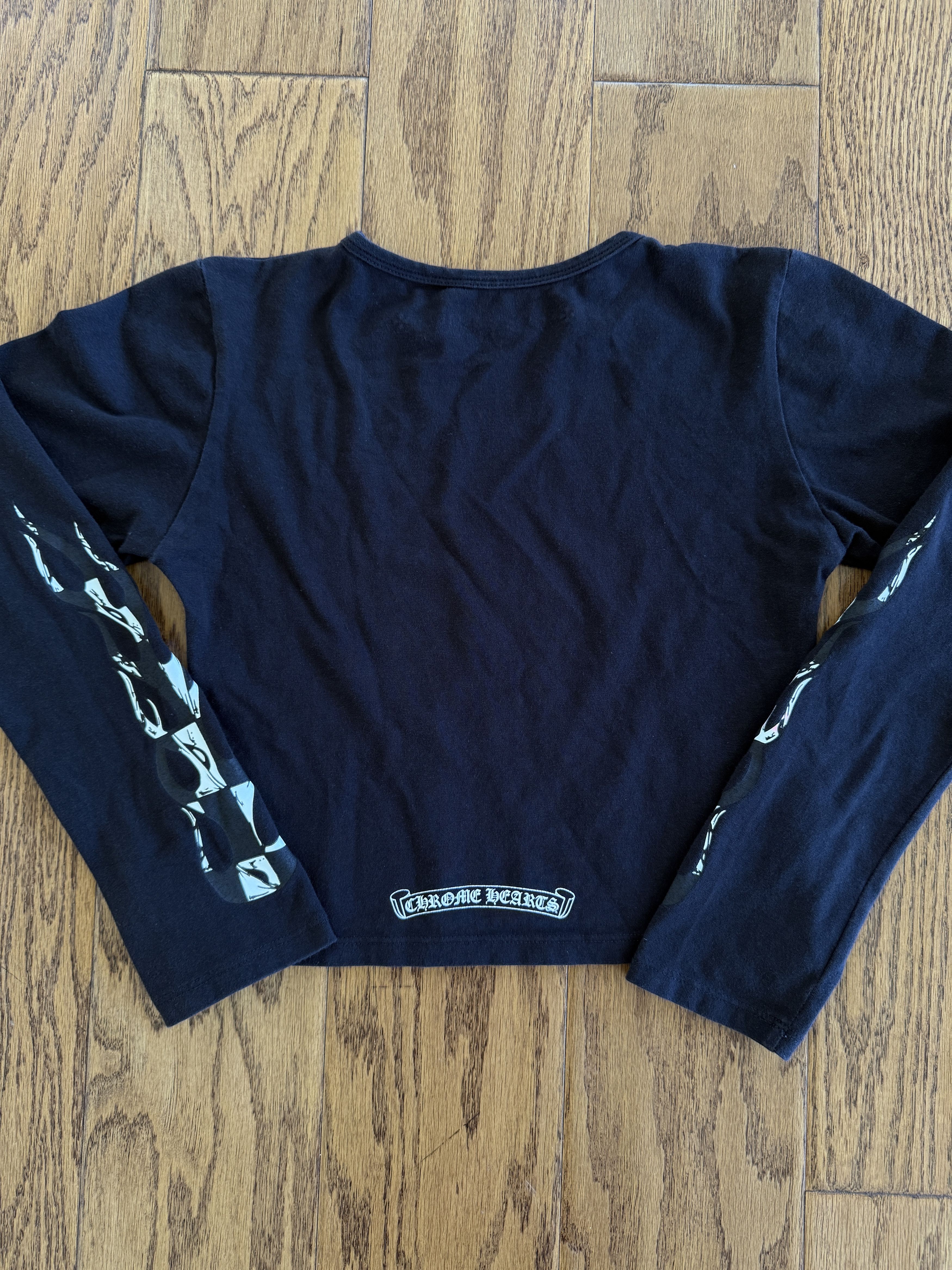 Chrome Hearts CH Matty Boy Flame Longsleeve Crop top Size M / US 6-8 / IT 42-44 - 7 Thumbnail