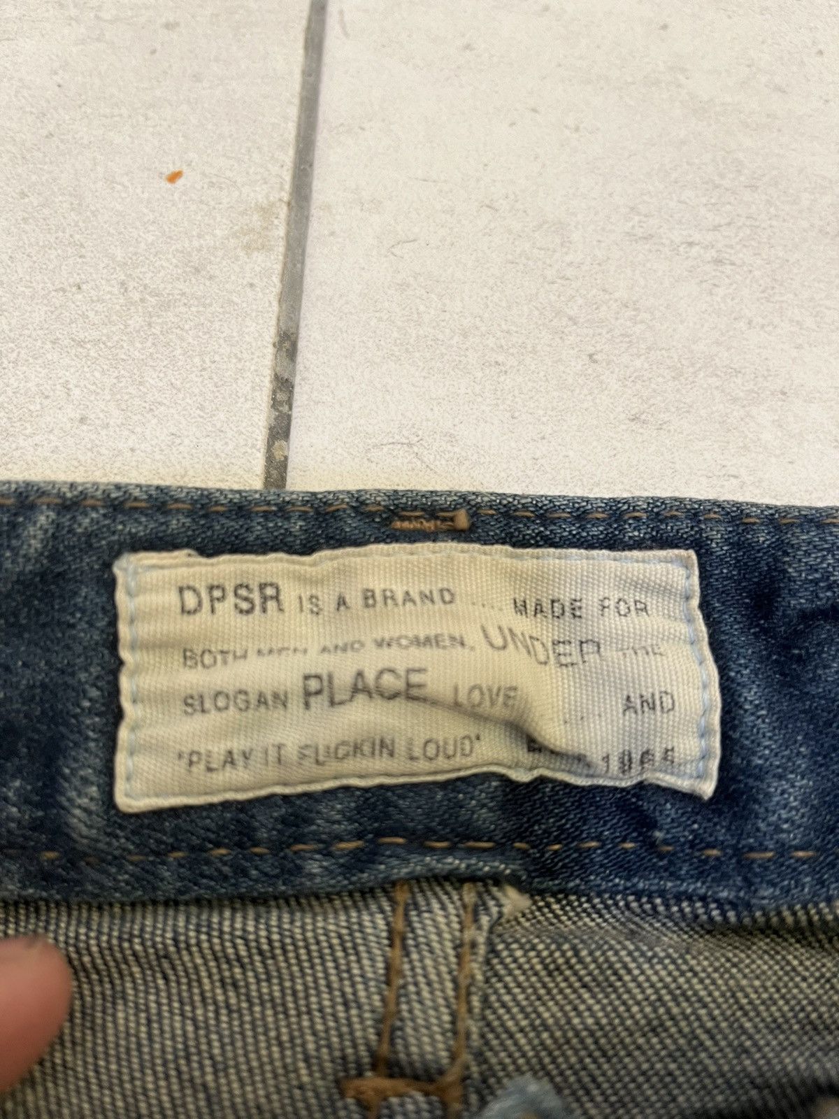 Worldwide Youth RARE Distressed DPSR WORLDWIDE Denim Jeans Size US 32 / EU 48 - 6 Thumbnail