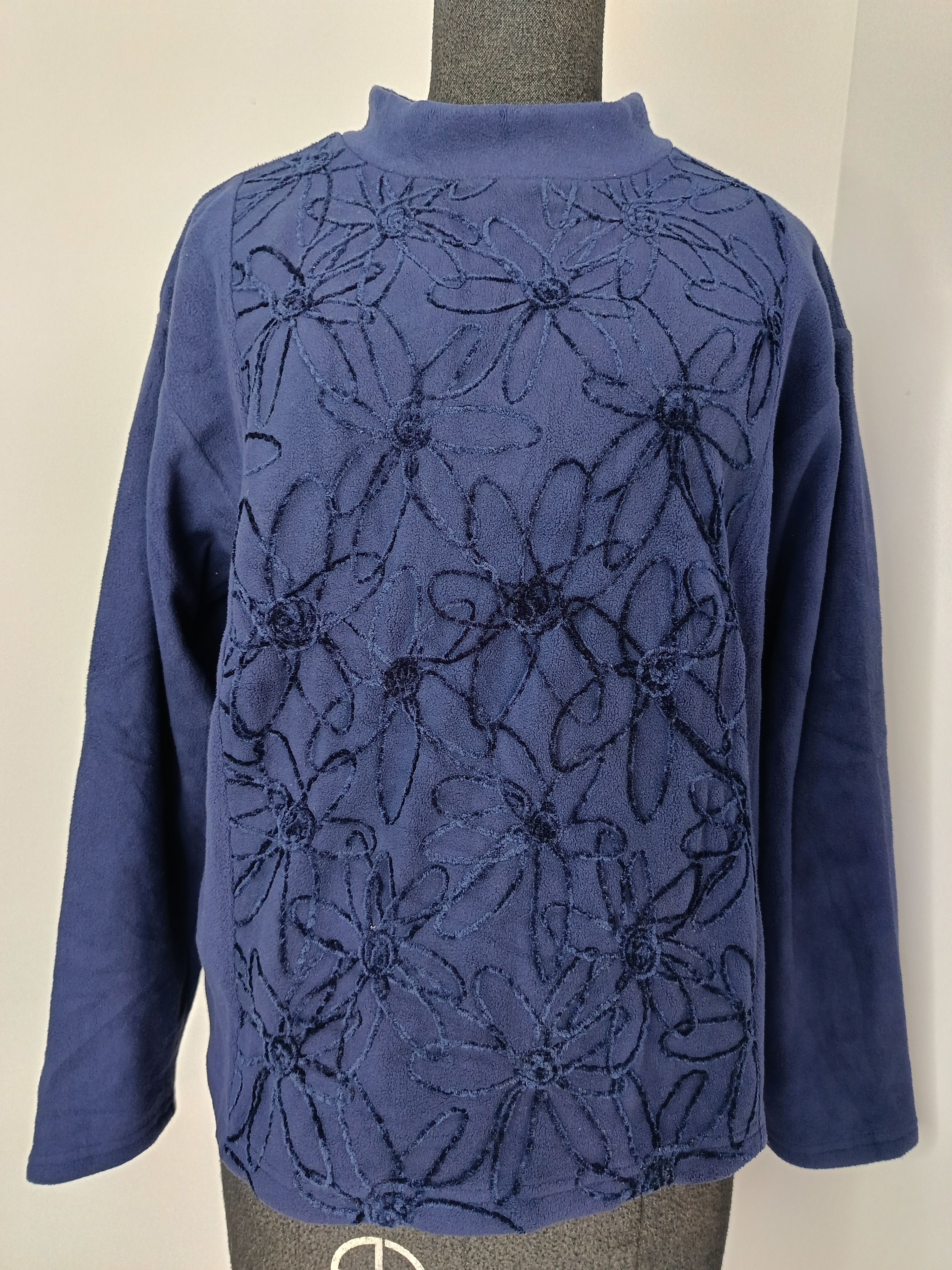 HAI sporting gear by Issey Miyake Japan indigo poly sweater