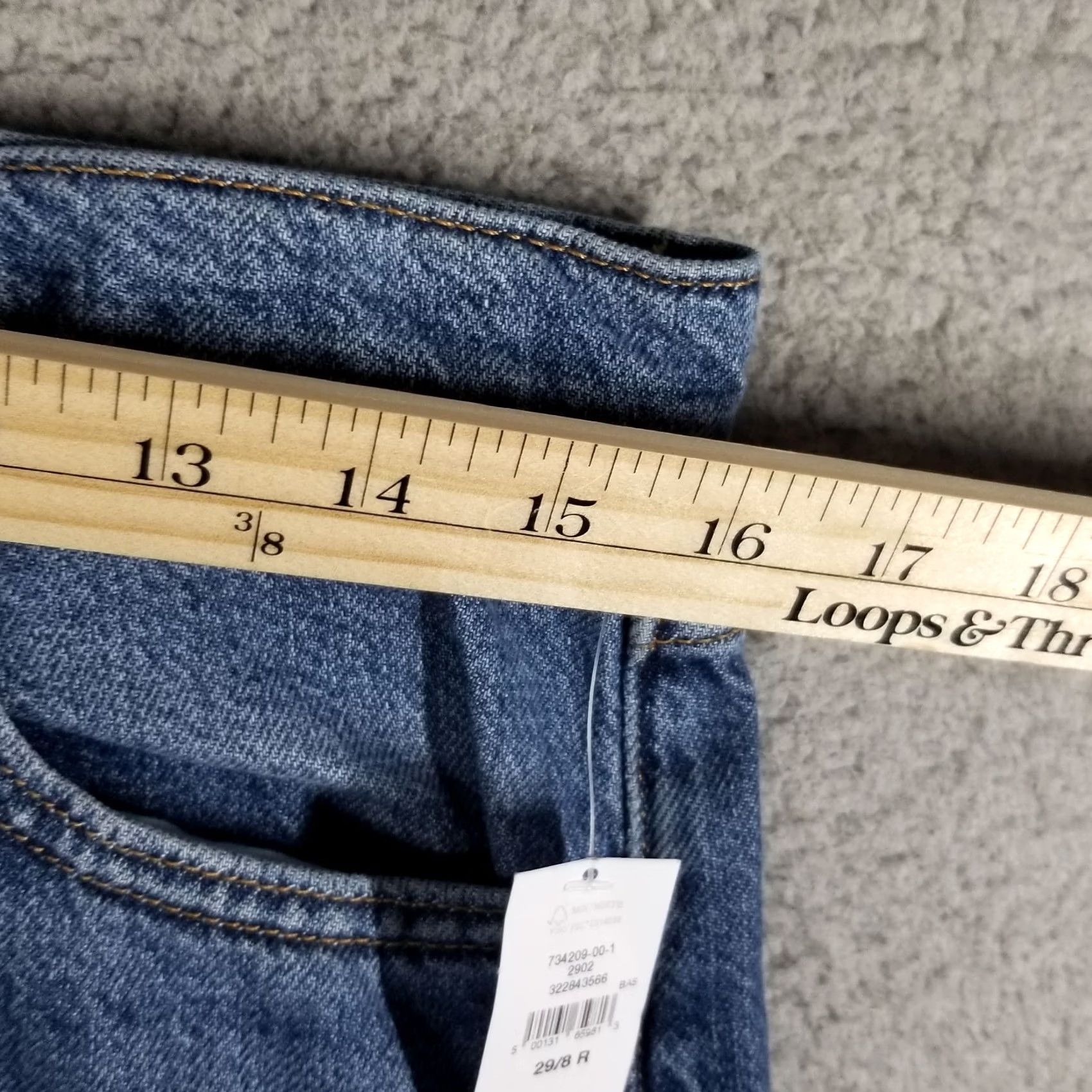 Gap GAP Mid Rise UltraSoft Easy Baggy Denim Jeans 29/8R NWT Blue 90s Vintage Womens Jeans Baggy Relaxed Size 29" - 6 Thumbnail