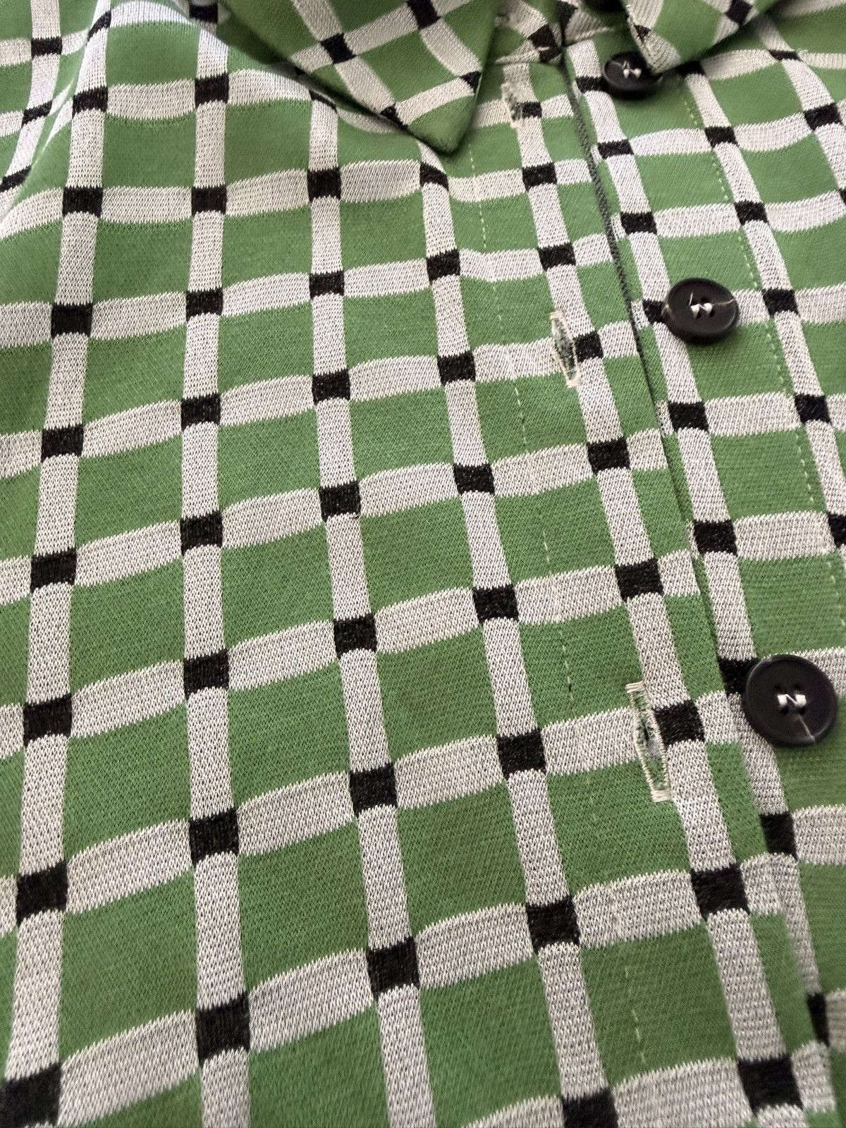 Grant Stone Button Down Blouse in Green, Women's (Size M) — image 3 of 5