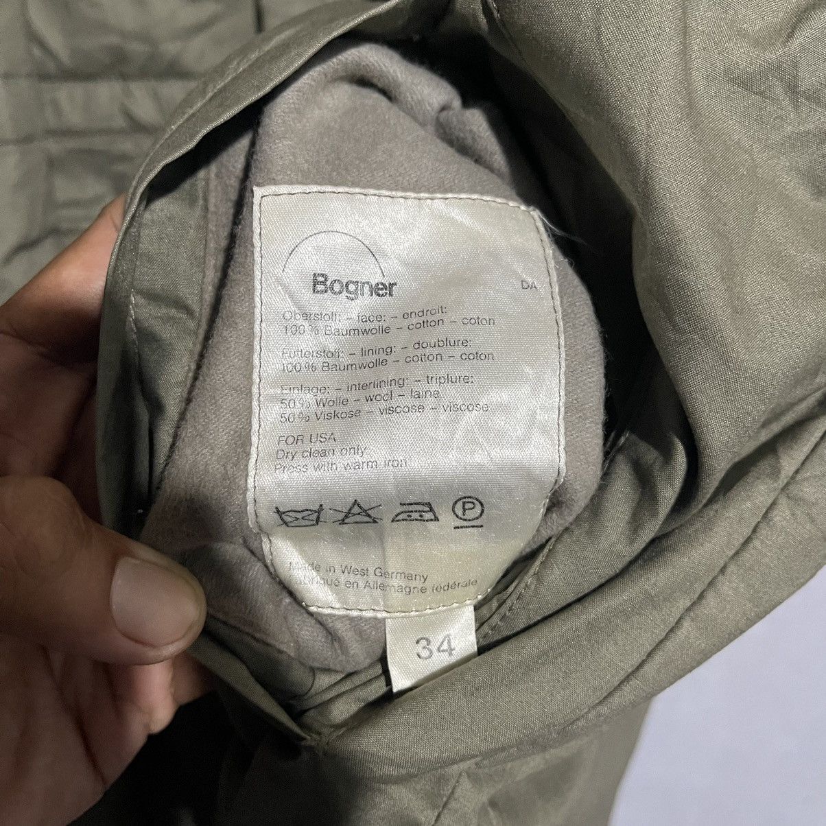 Bogner Vintage Bogner Western Germany Olive Green Hooded Parka Coat Size US M / EU 48-50 / 2 - 9 Thumbnail