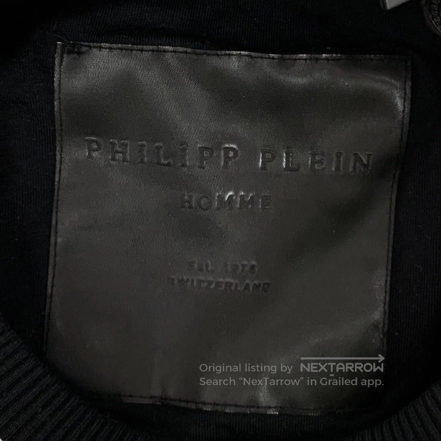 Philipp Plein Philipp Plein Black cotton round neck long-sleeved sweatsh Size US L / EU 52-54 / 3 - 5 Thumbnail