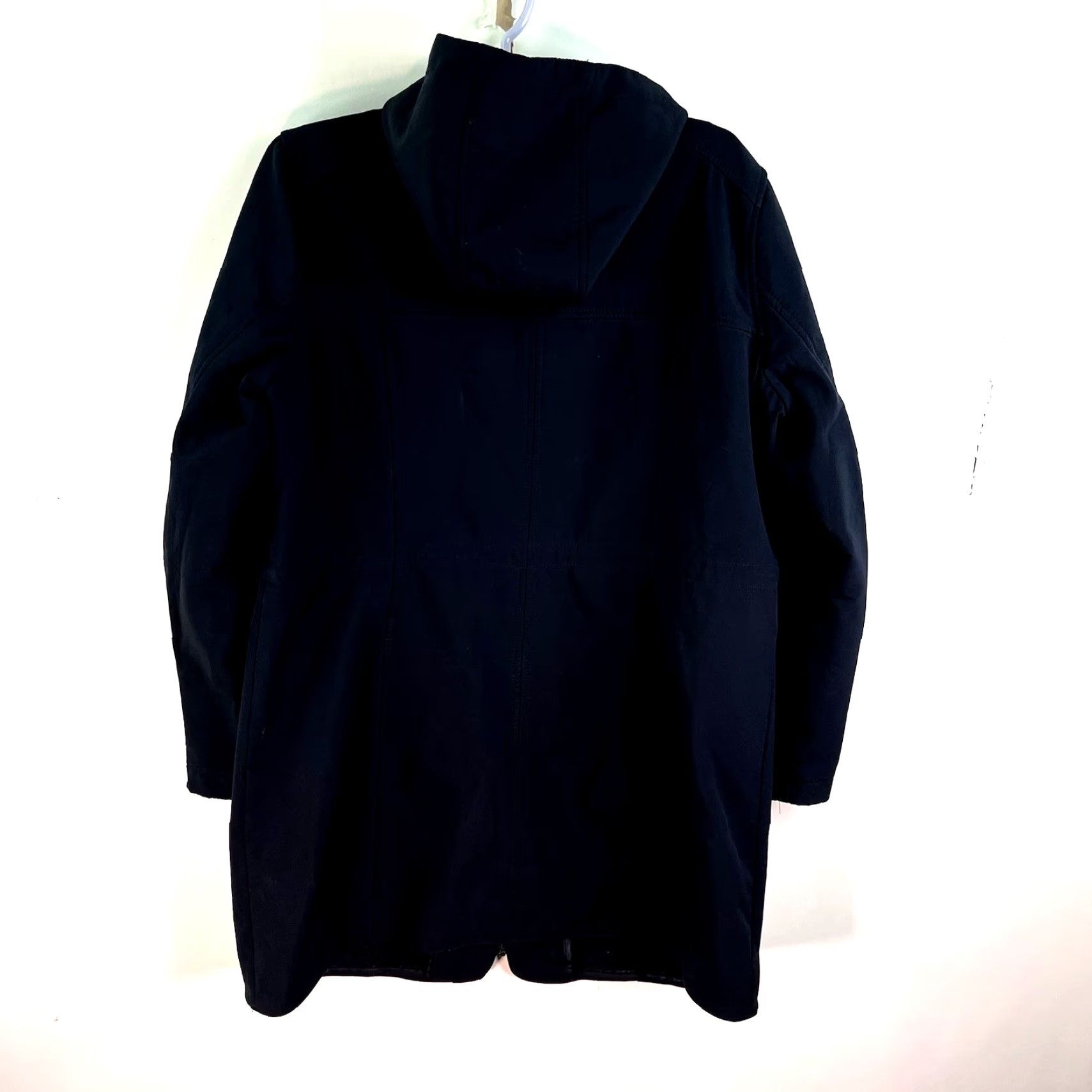 BCBGeneration BCBGeneration Women’s Zip Up Jacket XL Black - Regular Fit, Softshell, Hooded, Full Zip, Solid, Outerwear Jacket Size XL / US 12-14 / IT 48-50 - 4 Thumbnail