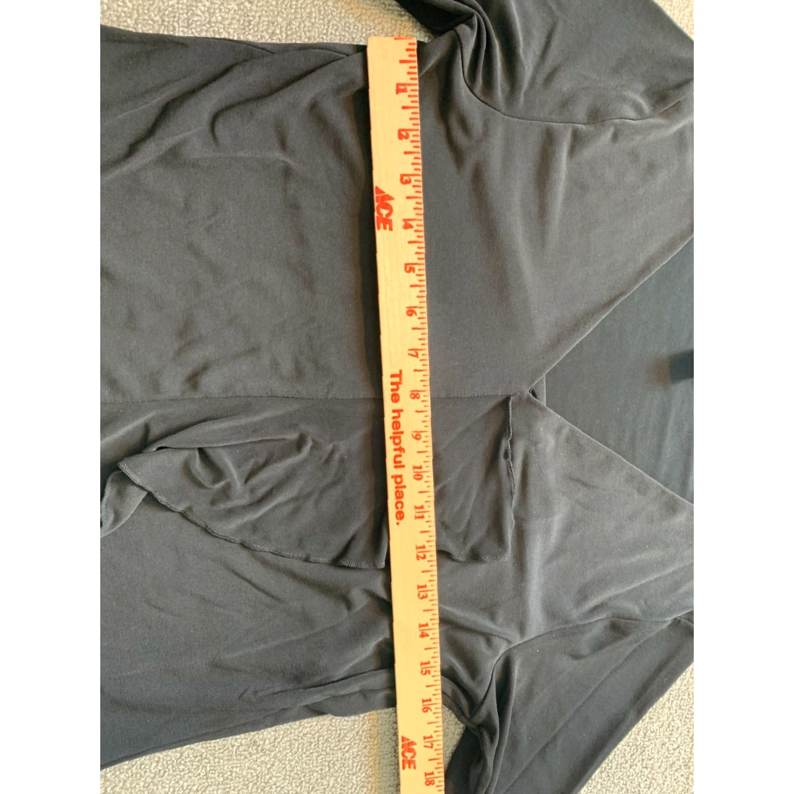 Vintage Evelyn Womens M 3/4 Sleeve Shirt Black Lightweight Blouse Medium Women's Size M / US 6-8 / IT 42-44 - 4 Thumbnail